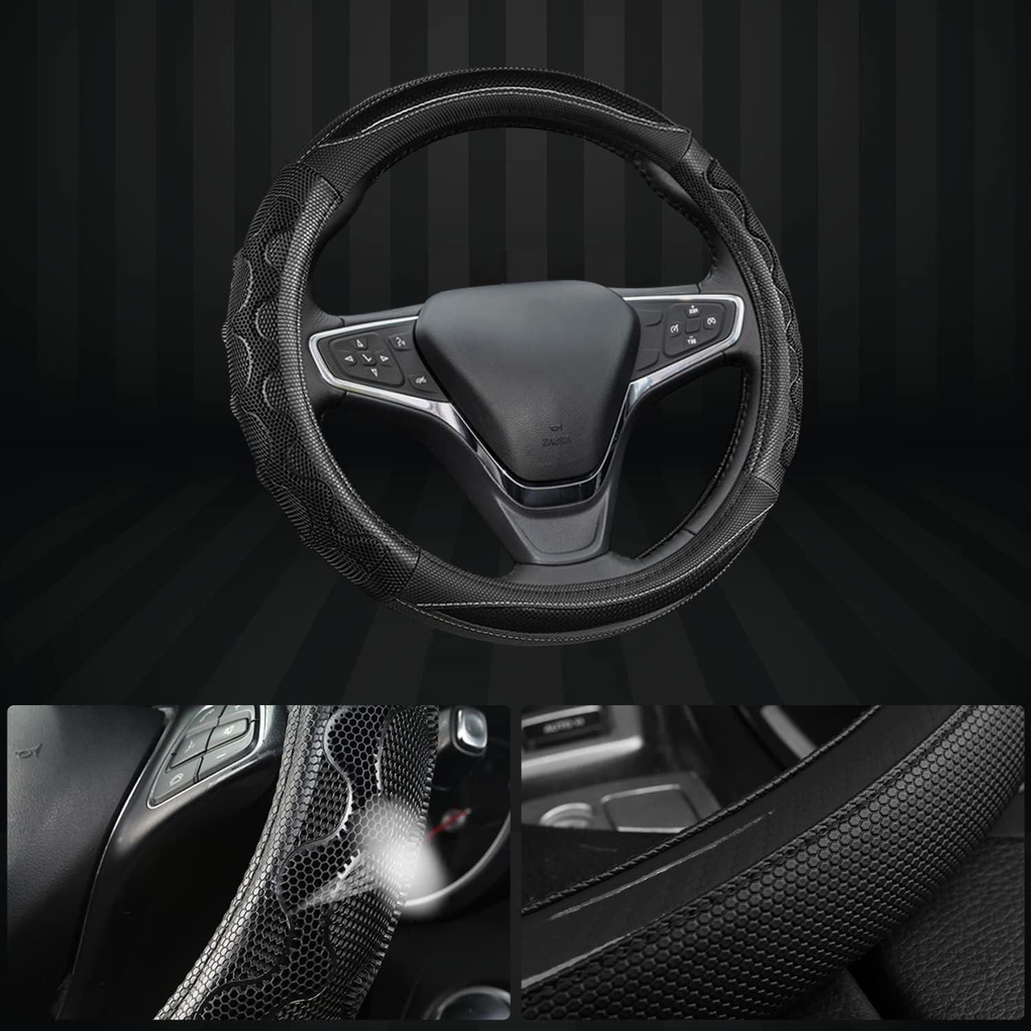 Funda de Volante GIANT PANDA para Chevy 14.5-15" Negro