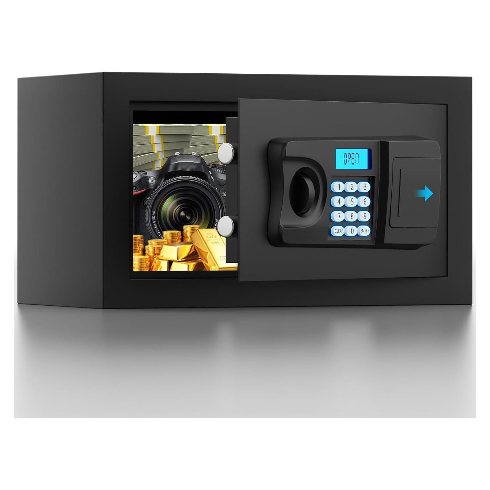 Caja Fuerte RXUJYC 0.5 Pies Cúbicos con Teclado y Alarma