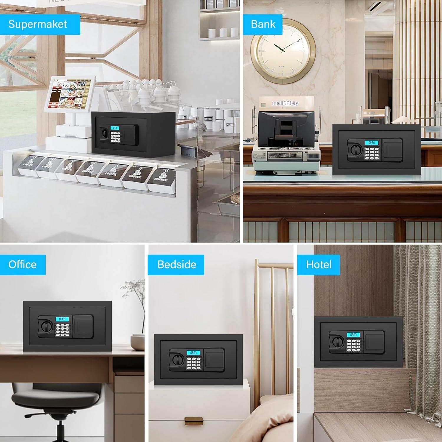 Caja Fuerte RXUJYC 0.5 Pies Cúbicos con Teclado y Alarma