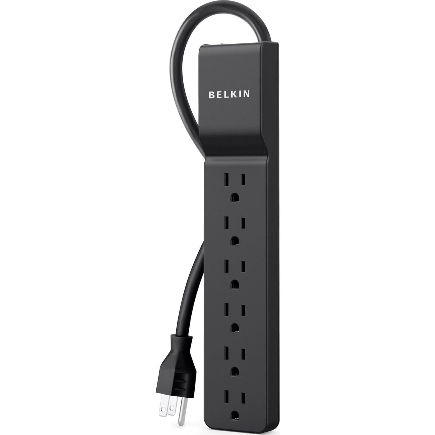 Protector Sobretensiones Belkin 6 Salidas 700 Julios 1.2m Negro