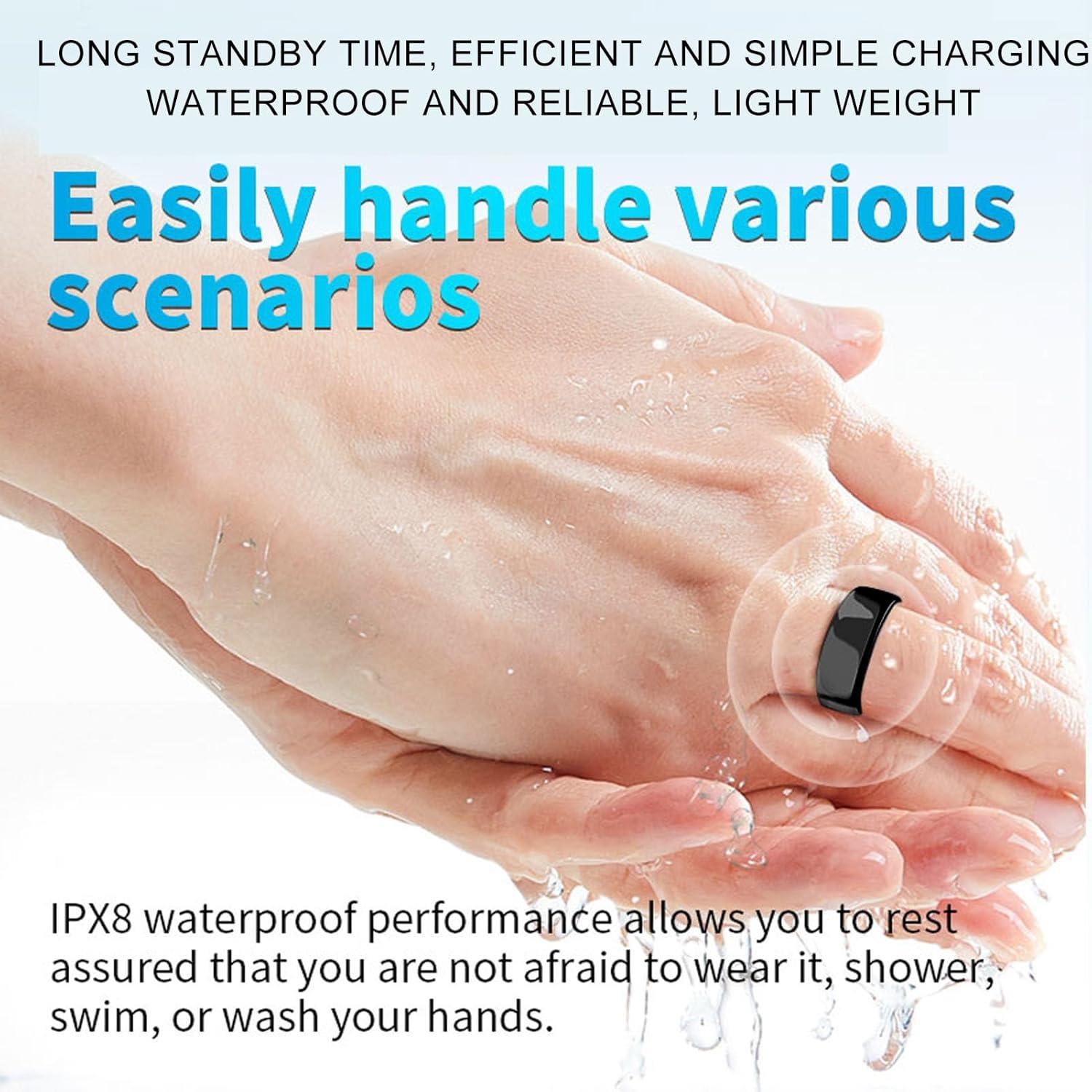 Anillo Inteligente ASHATA 7# Fitness Monitoreo Deportivo IPX8