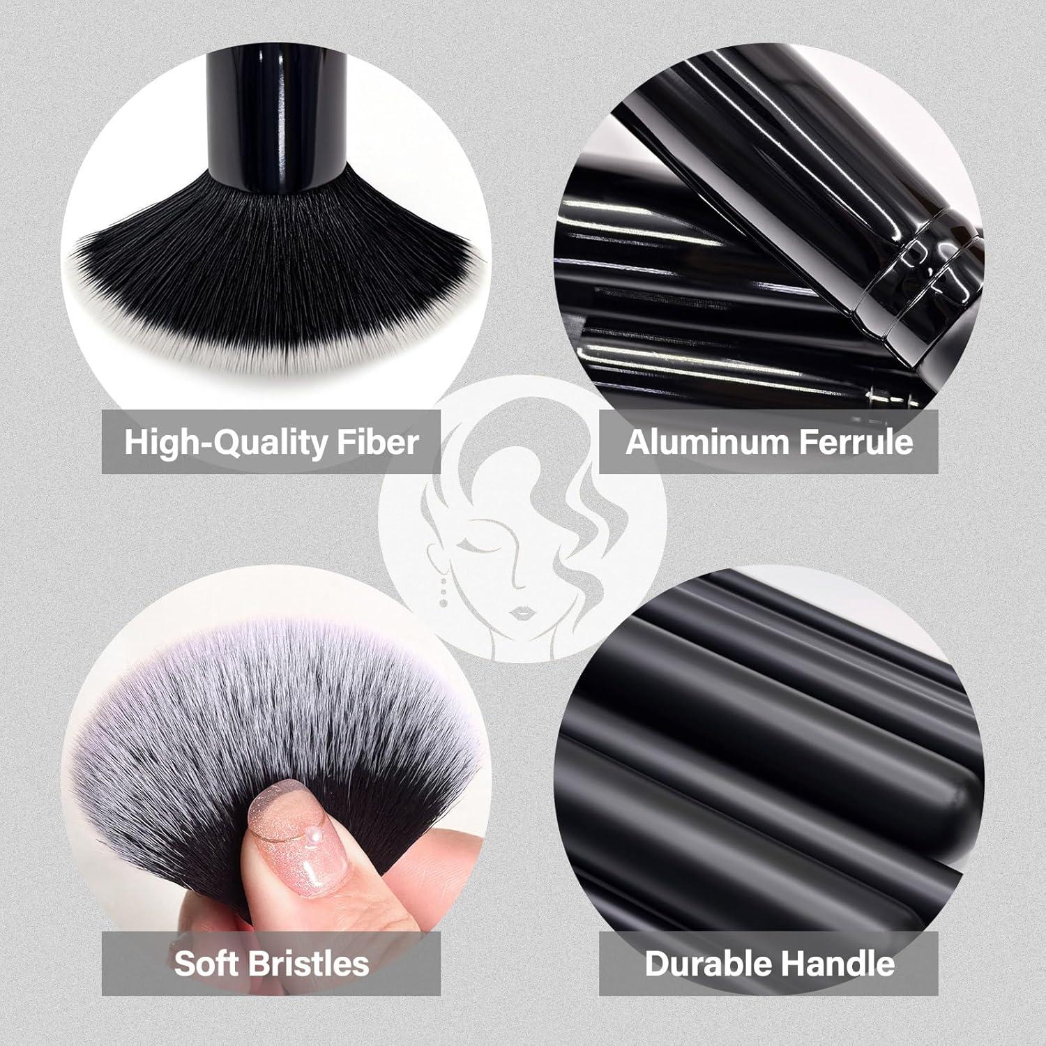 Juego de Brochas de Maquillaje Profesional Mlemle 26 Piezas