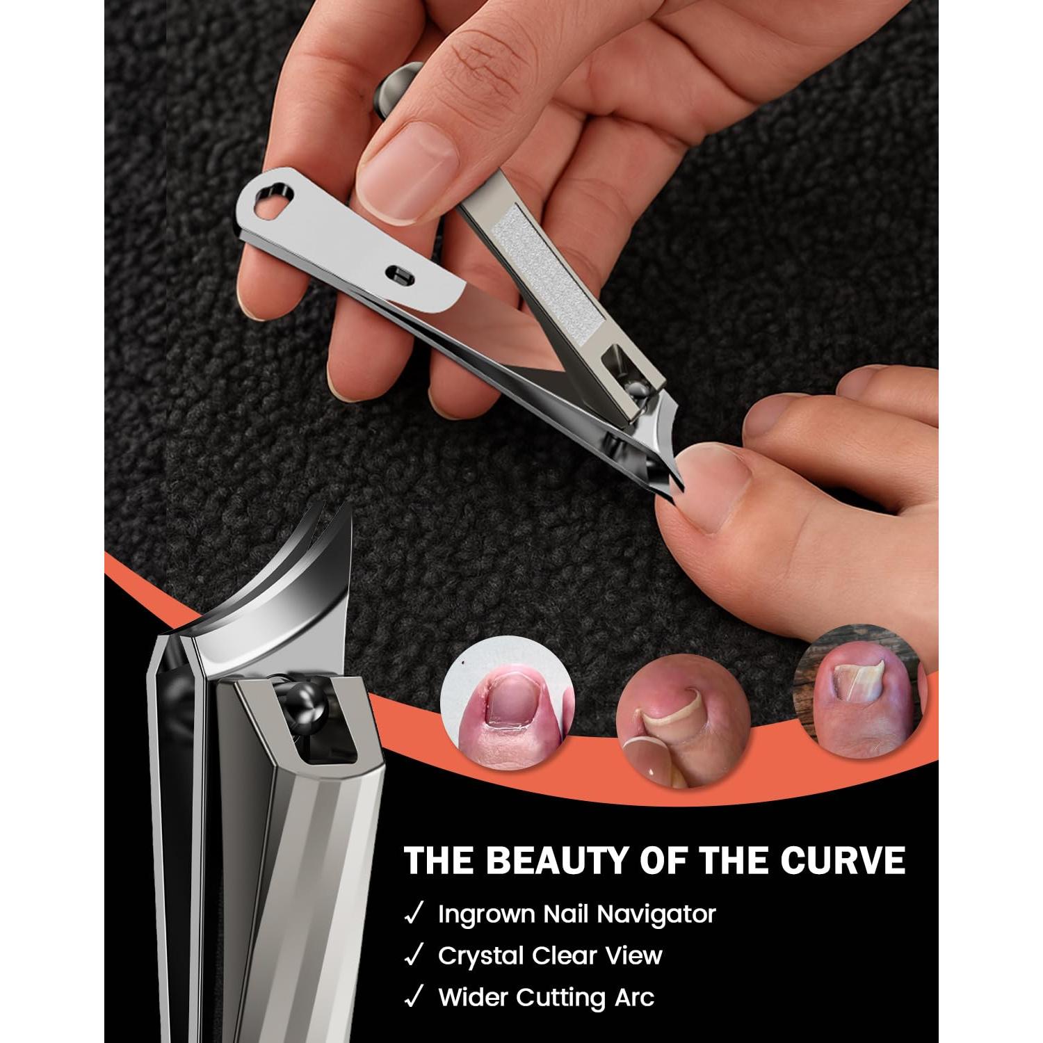 Cortauñas Curvados BEZOX para Uñas Encarnadas - Champagne