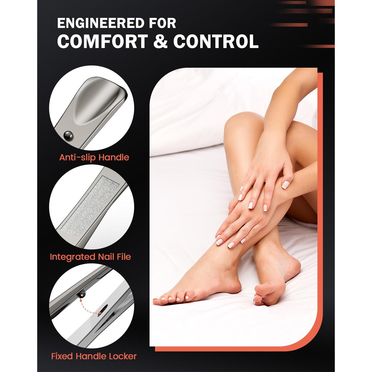 Cortauñas Curvados BEZOX para Uñas Encarnadas - Champagne