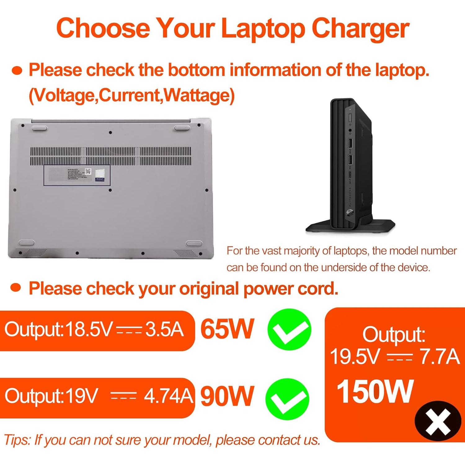 Adaptador CA 90W HP EliteDesk ProDesk 19V 4.74A Mini PC