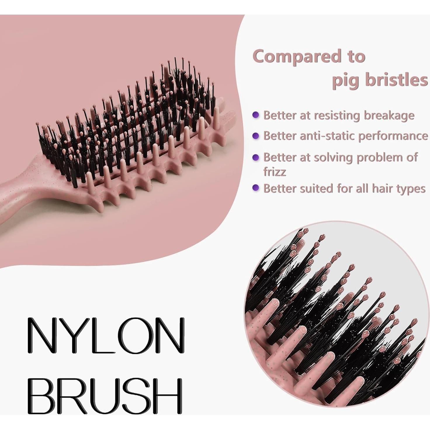 Cepillo Definidor de Rizos Tcsxady Beige 26 cm - Antifrizz