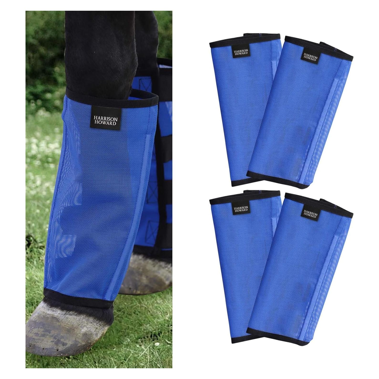 Mallas para patas de caballo Harrison Howard mini azul - set de 4