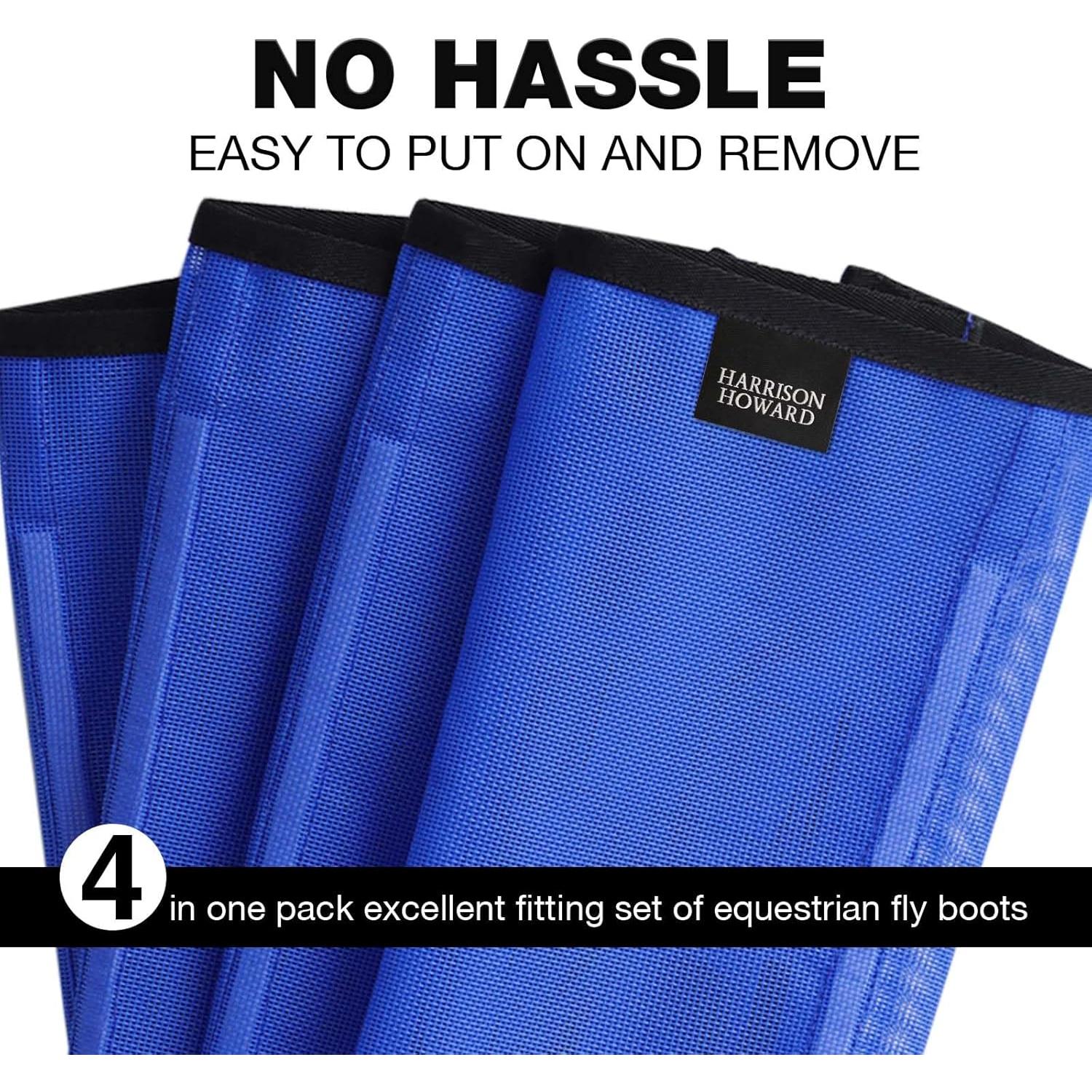 Mallas para patas de caballo Harrison Howard mini azul - set de 4
