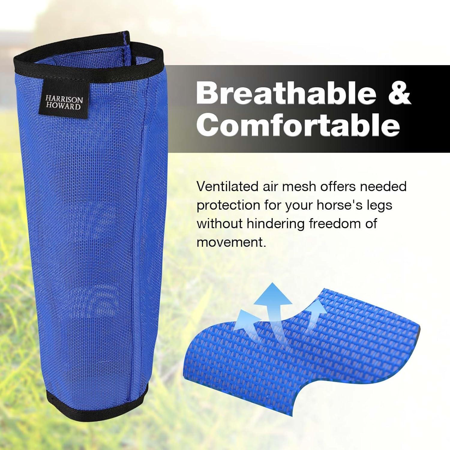 Mallas para patas de caballo Harrison Howard mini azul - set de 4