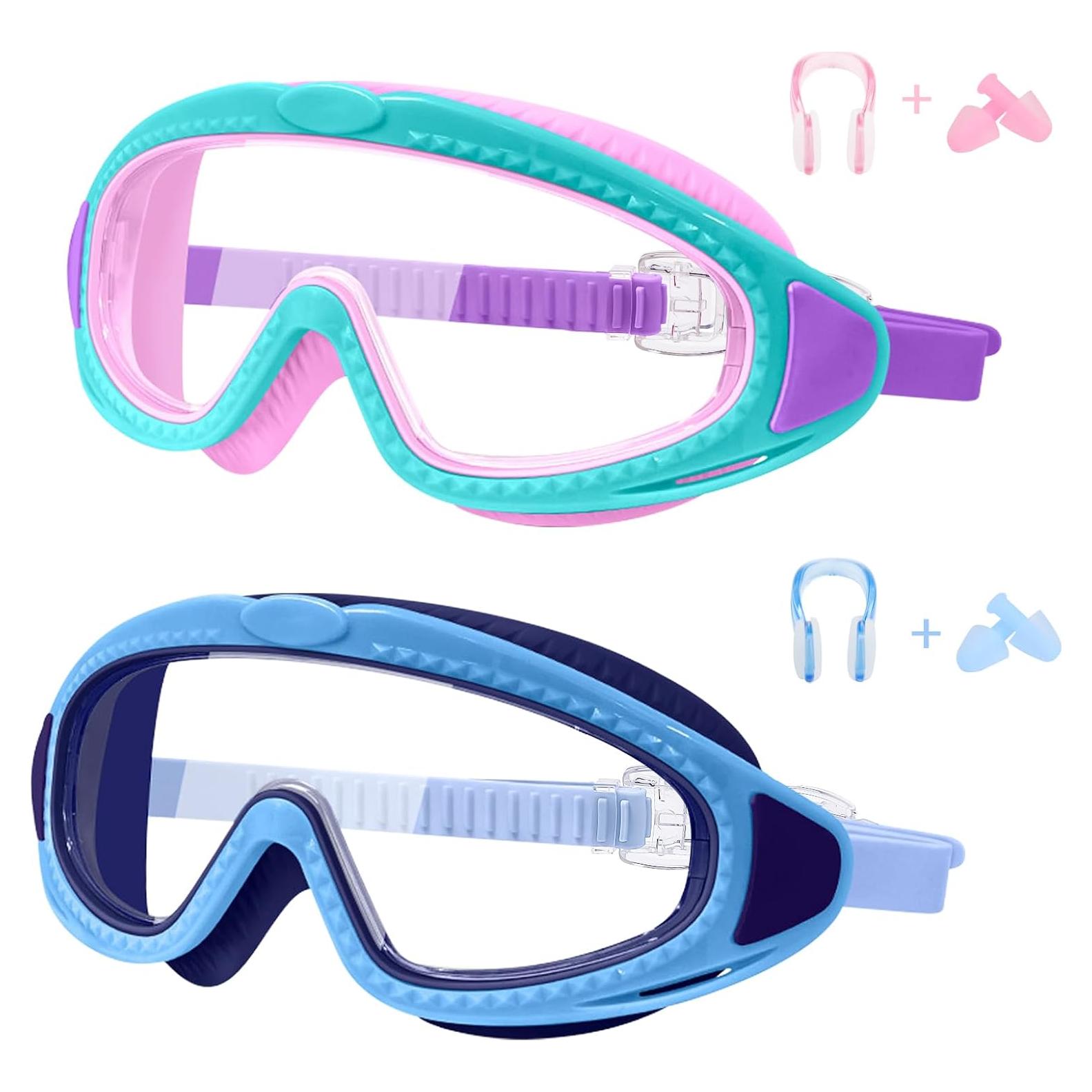 Gafas de Natación Antivaho para Niños 2 Piezas LYBHDAFA