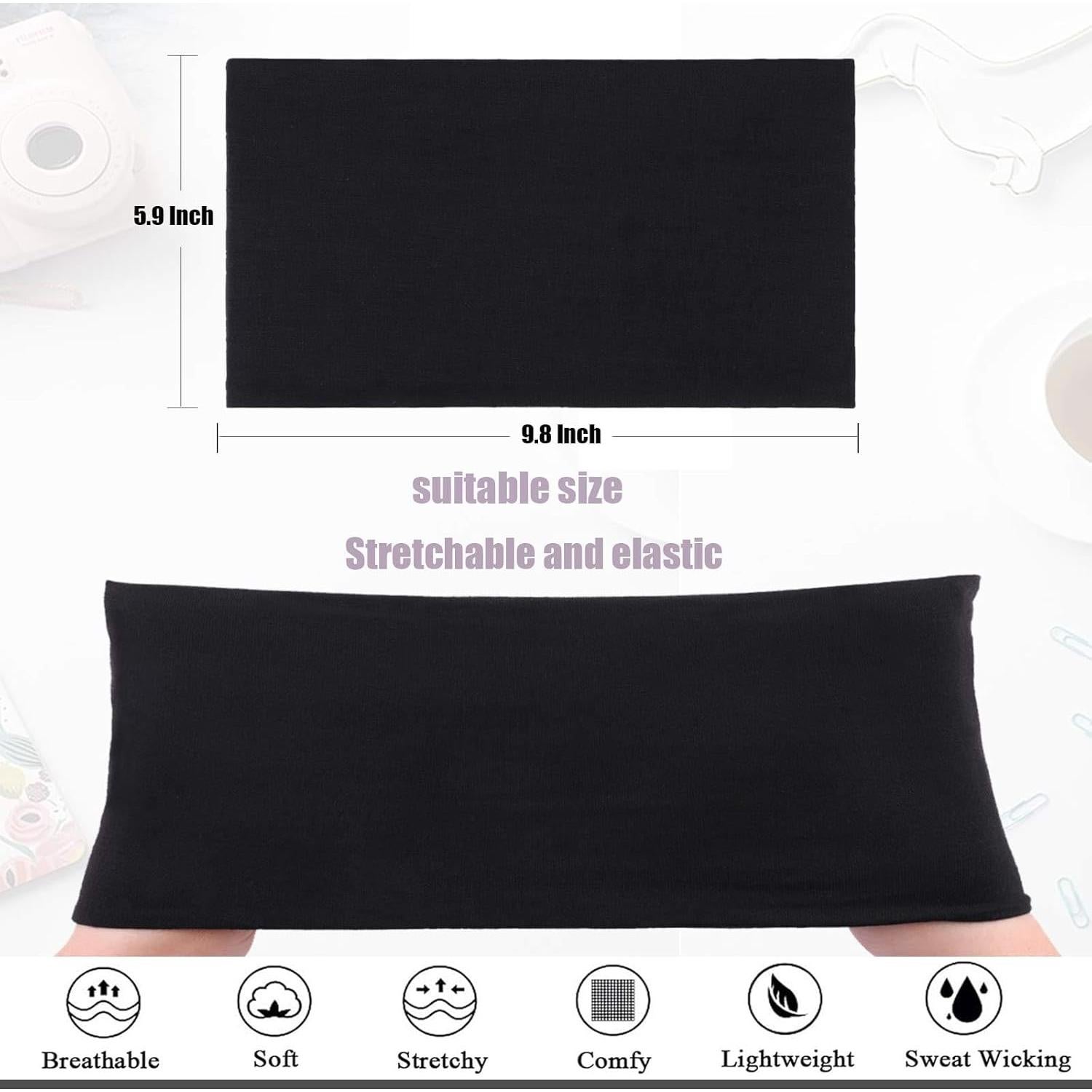 Paquete de 6 diademas turbanas anchas TuTive - Antideslizantes y suaves