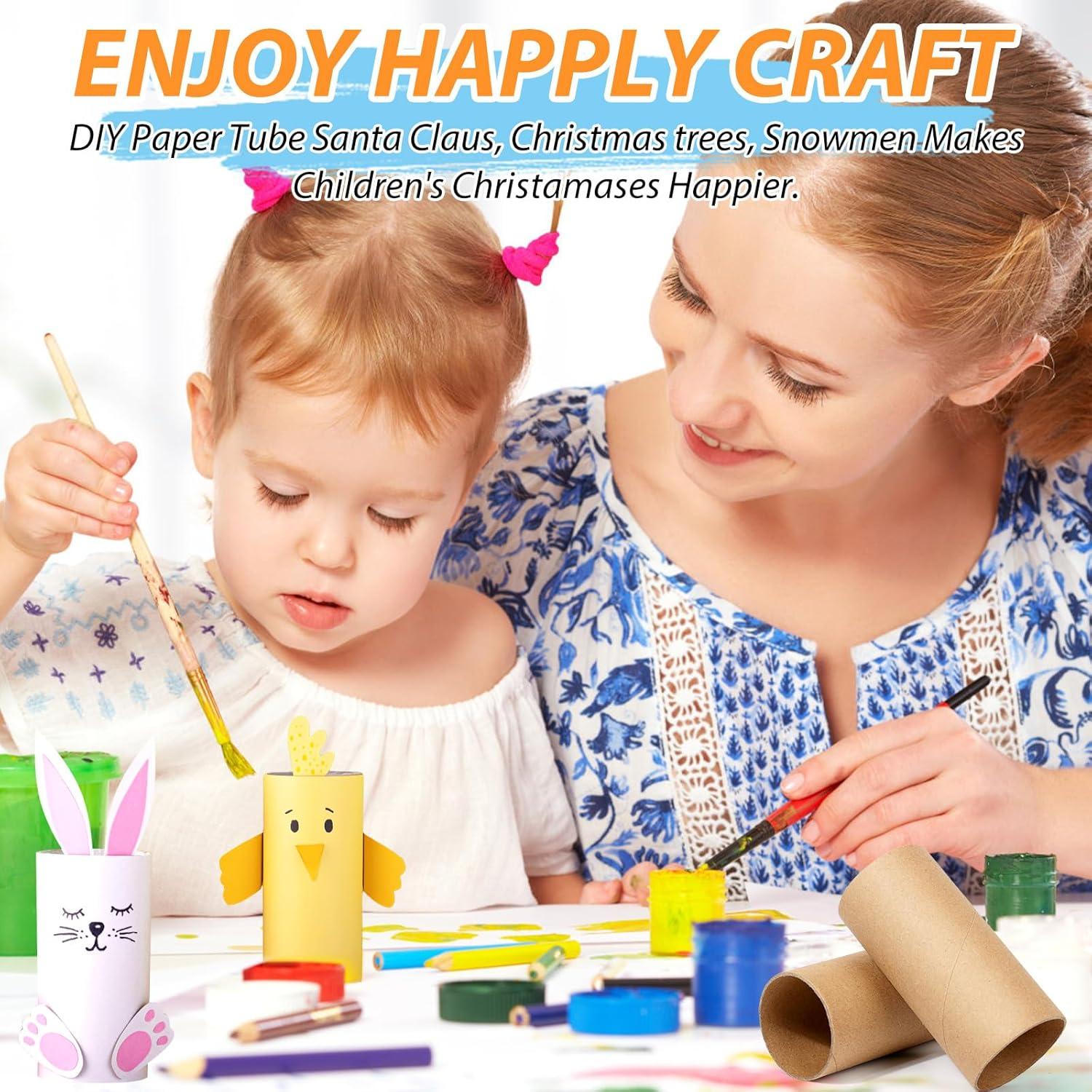 70 Tubos de Cartón para Manualidades MAPVOLUT 8.5 cm Marrón