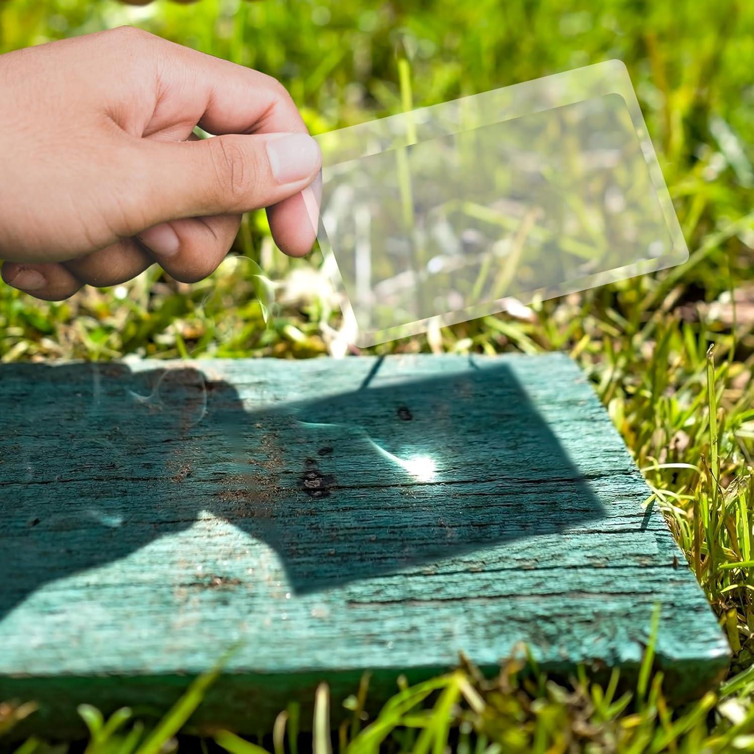 100 Piezas Lentes de Aumento Liobelon Tamaño Tarjeta de Crédito