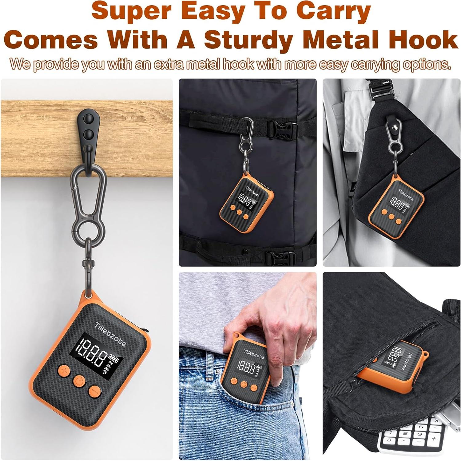 Bomba de Bicicleta Eléctrica Tiiletzote TAP405 130 PSI Portátil