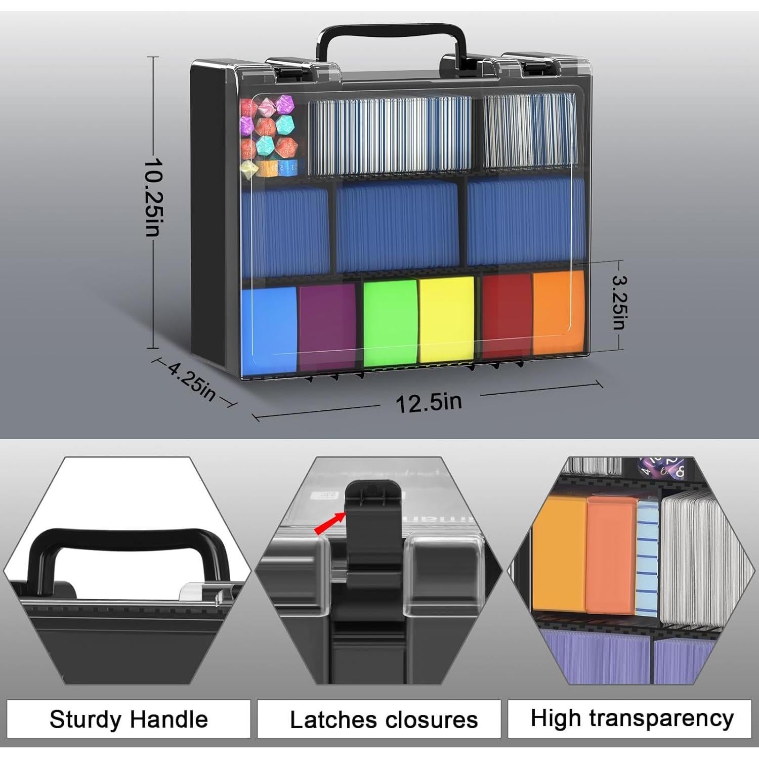 Caja de Almacenamiento de Cartas FULLCASE Negra 2400+ Tarjetas