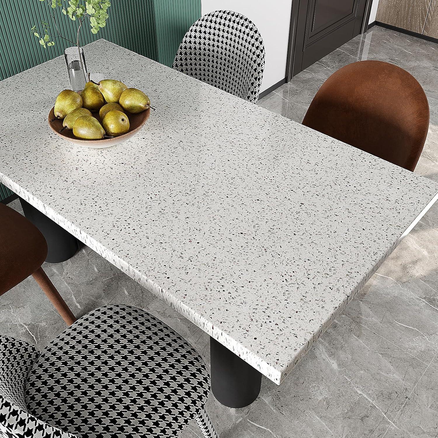 Papel Contacto Autoadhesivo VEELIKE Granito Blanco 1.2m²