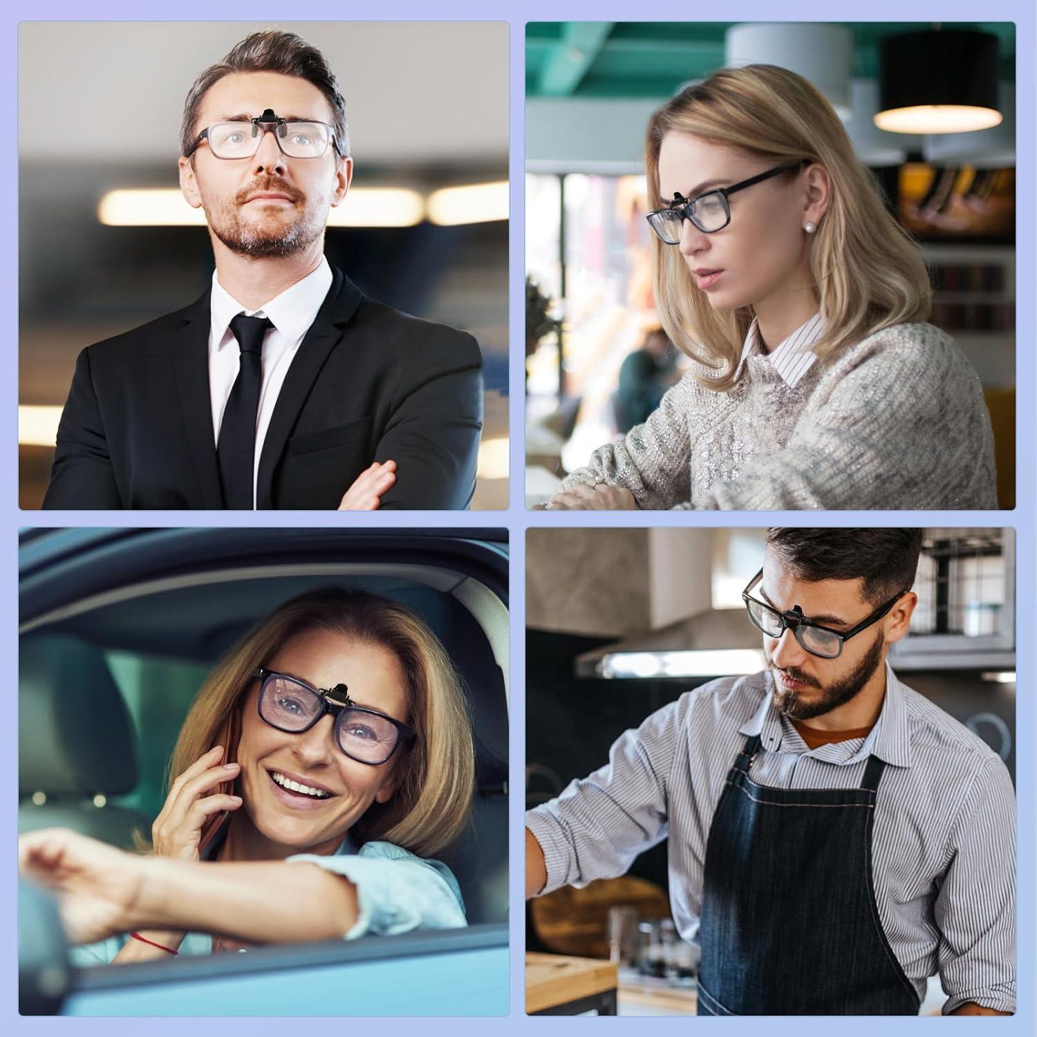 Gafas de Lectura Plegables con Clip Anti-luz Azul Unisex