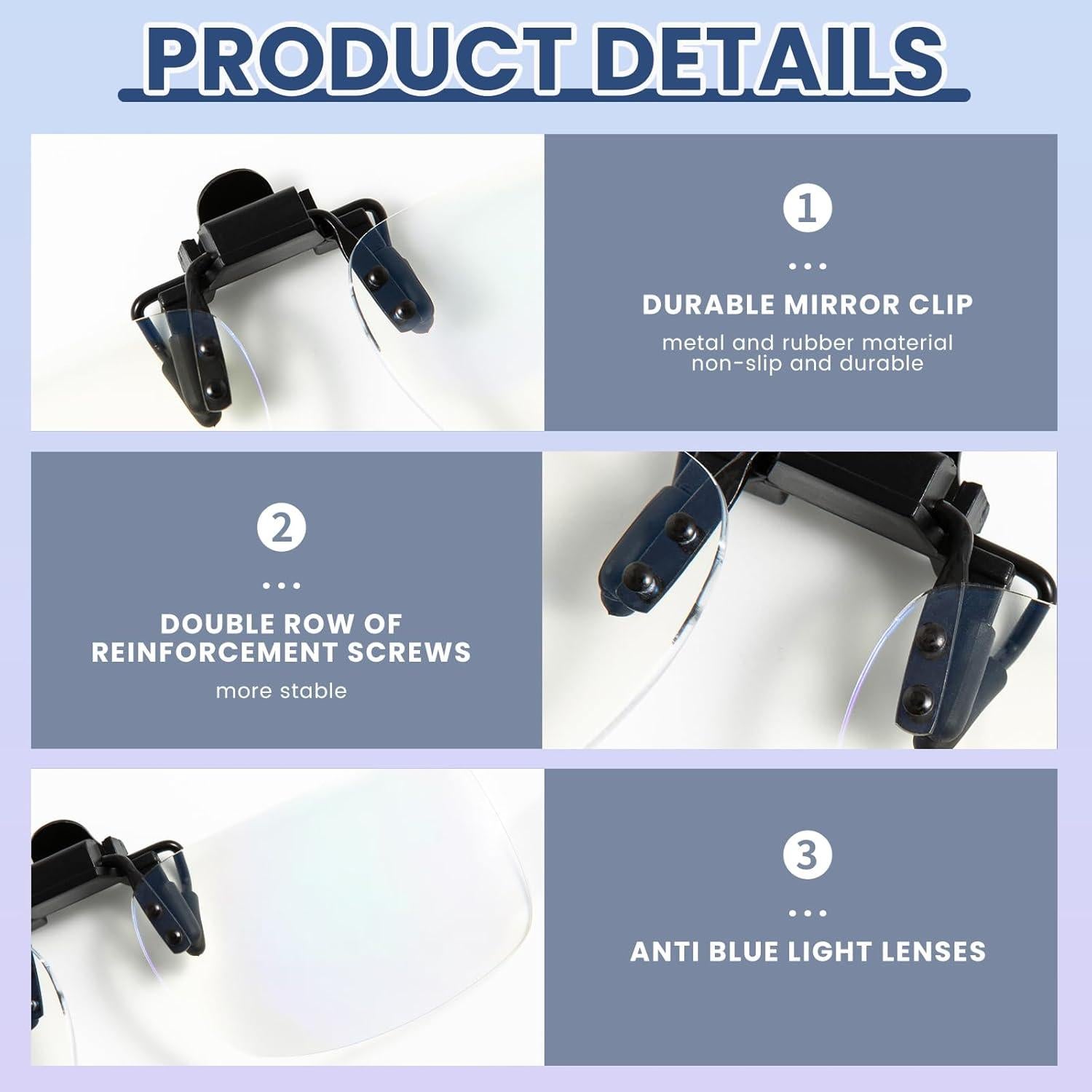 Gafas de Lectura Plegables con Clip Anti-luz Azul Unisex