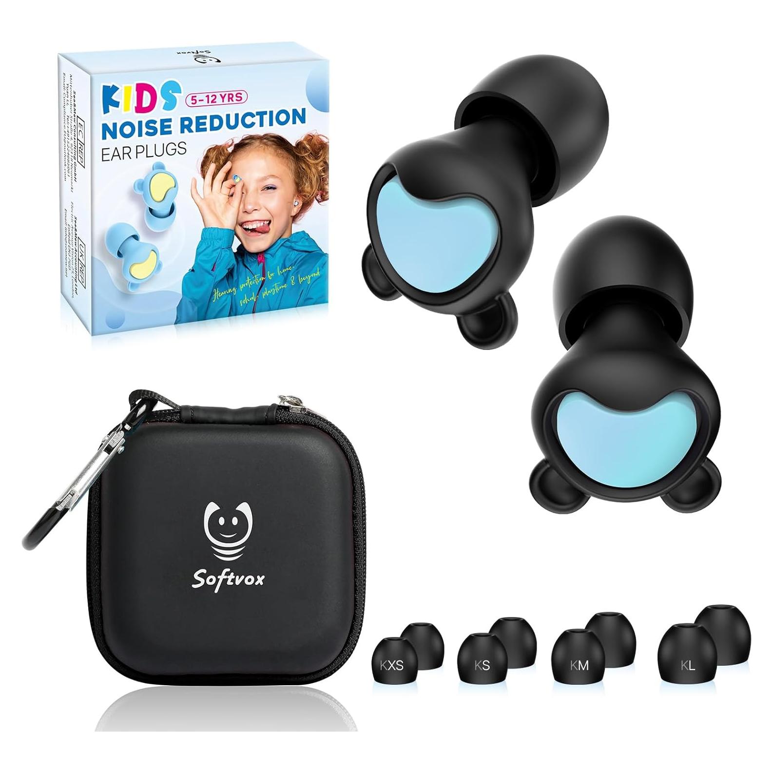 Tapones para Oídos Niños Softvox - Reutilizables 26 dB