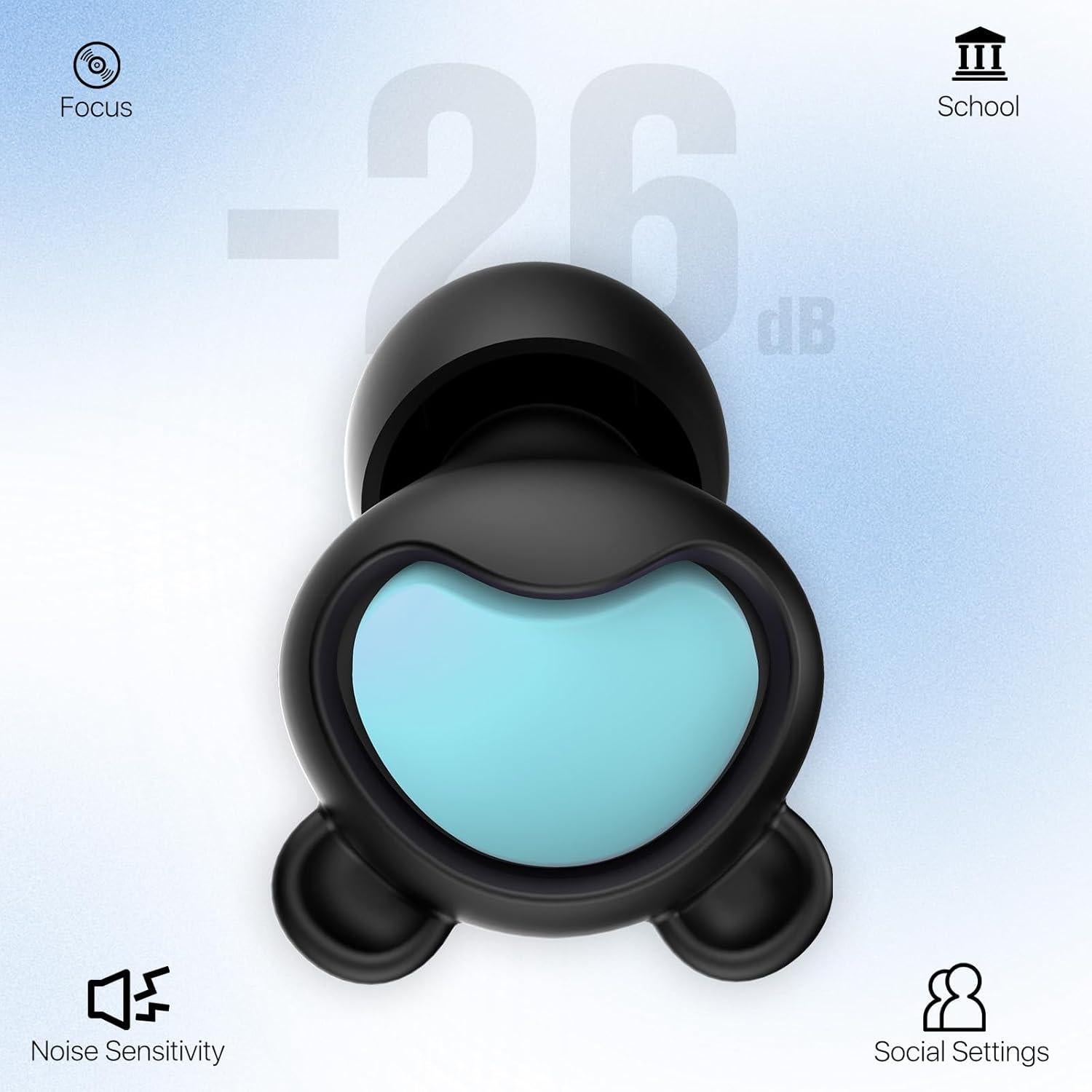 Tapones para Oídos Niños Softvox - Reutilizables 26 dB