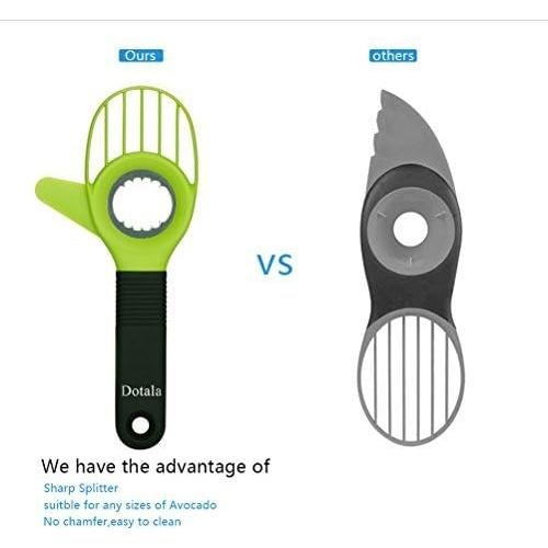 Cortador y Guardador de Aguacate 3 en 1 Dotala Verde