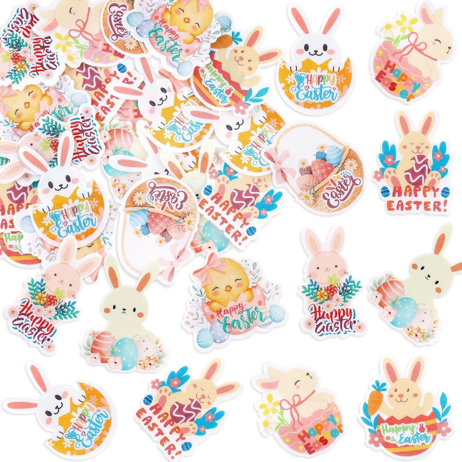 56 Toppers Comestibles para Cupcakes Giga Gud - Pascua Conejitos