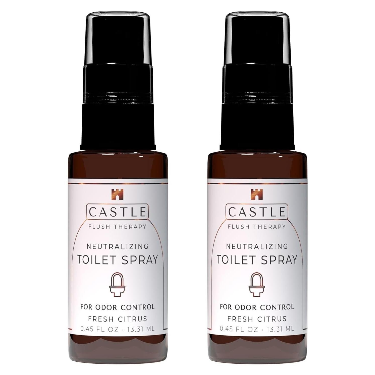 Castle Flush Therapy Spray Neutralizante de Olores 2 Paquete 55g