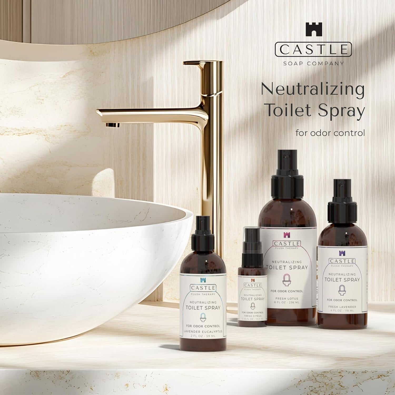 Castle Flush Therapy Spray Neutralizante de Olores 2 Paquete 55g