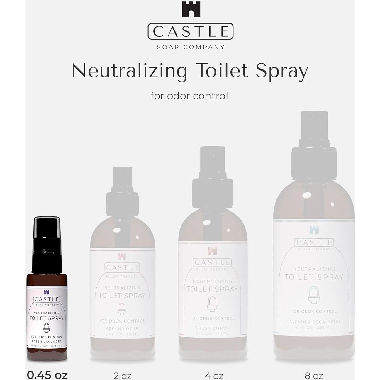 Castle Flush Therapy Spray Neutralizante de Olores 2 Paquete 55g