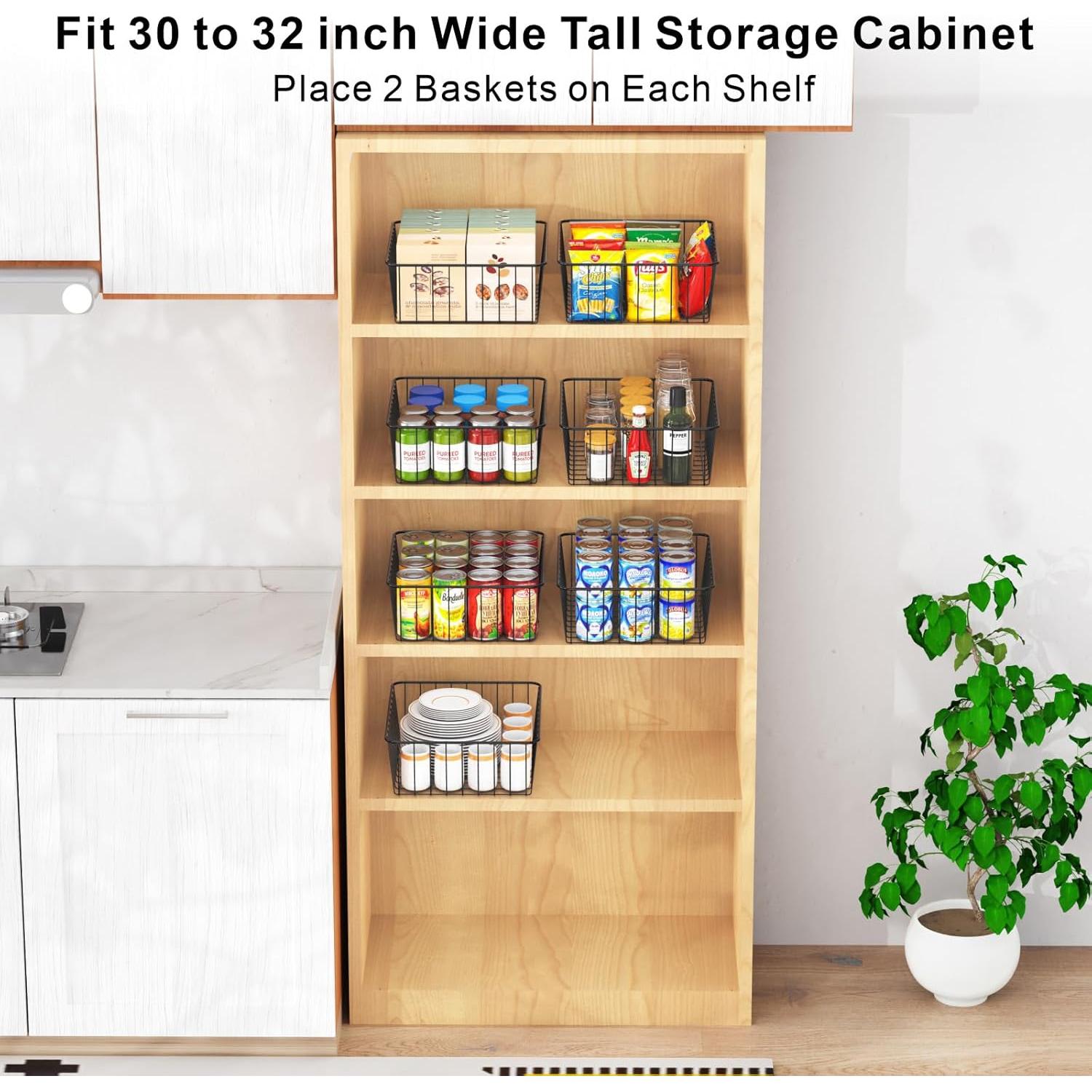 Organizador de Almacenamiento iSPECLE - 3 Cestas para Gabinetes Altos