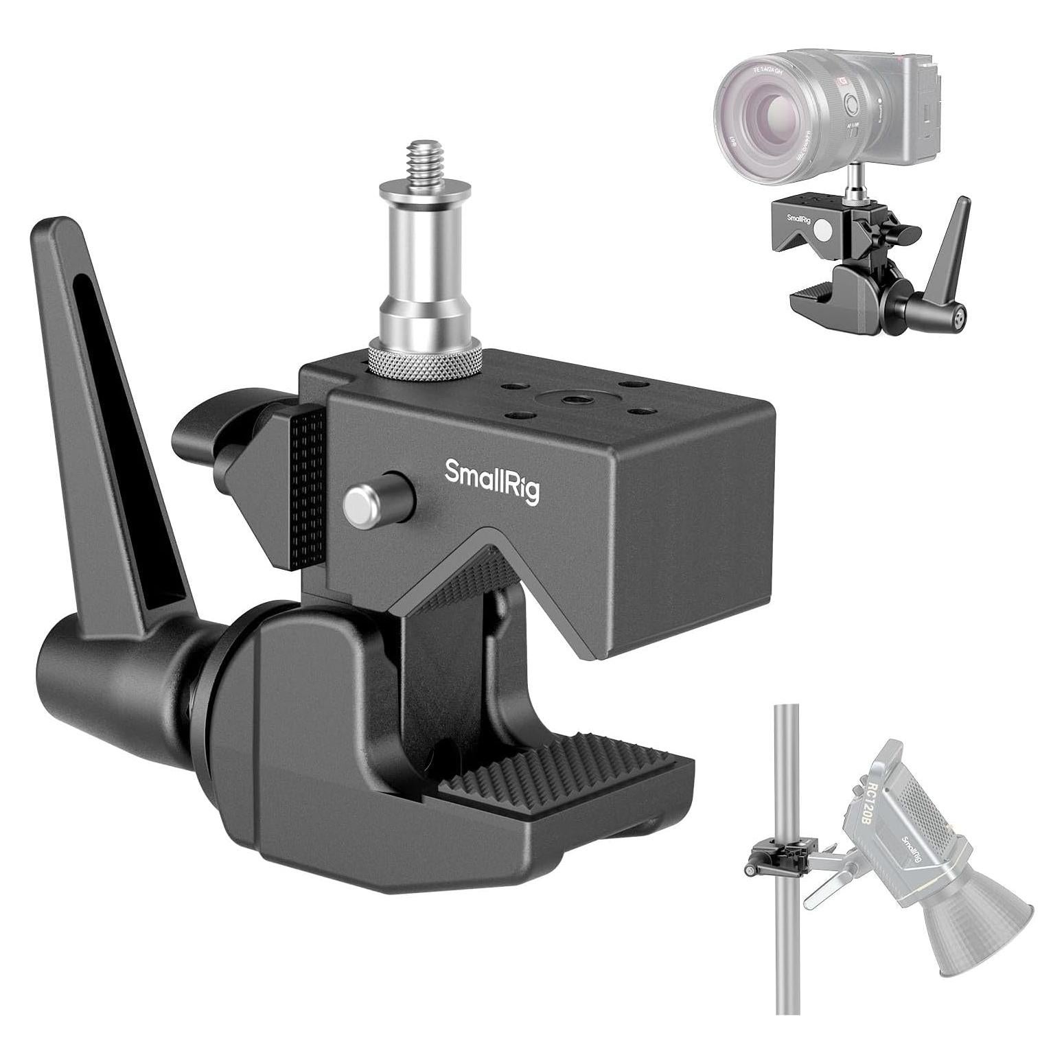 Super Abrazadera SmallRig 4861, Carga 15kg, Tornillo 1/4"-20