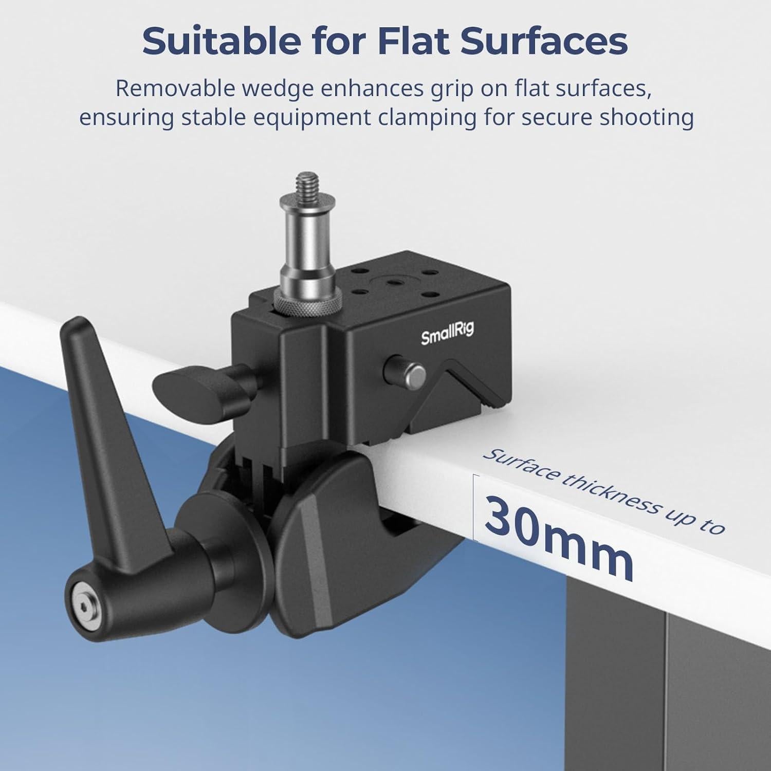 Super Abrazadera SmallRig 4861, Carga 15kg, Tornillo 1/4"-20
