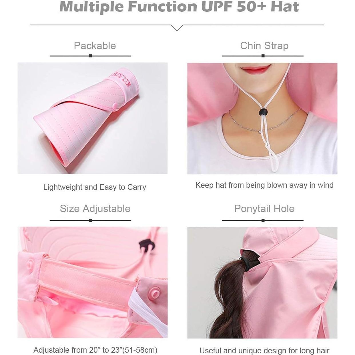 Sombrero de Sol para Mujeres HUAMULAN con Protección UV 50+