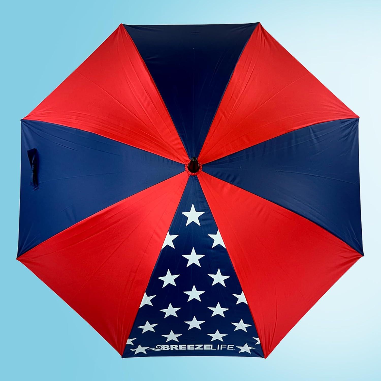 Paraguas Solar Mister Breeze con Ventilador y Nebulizador