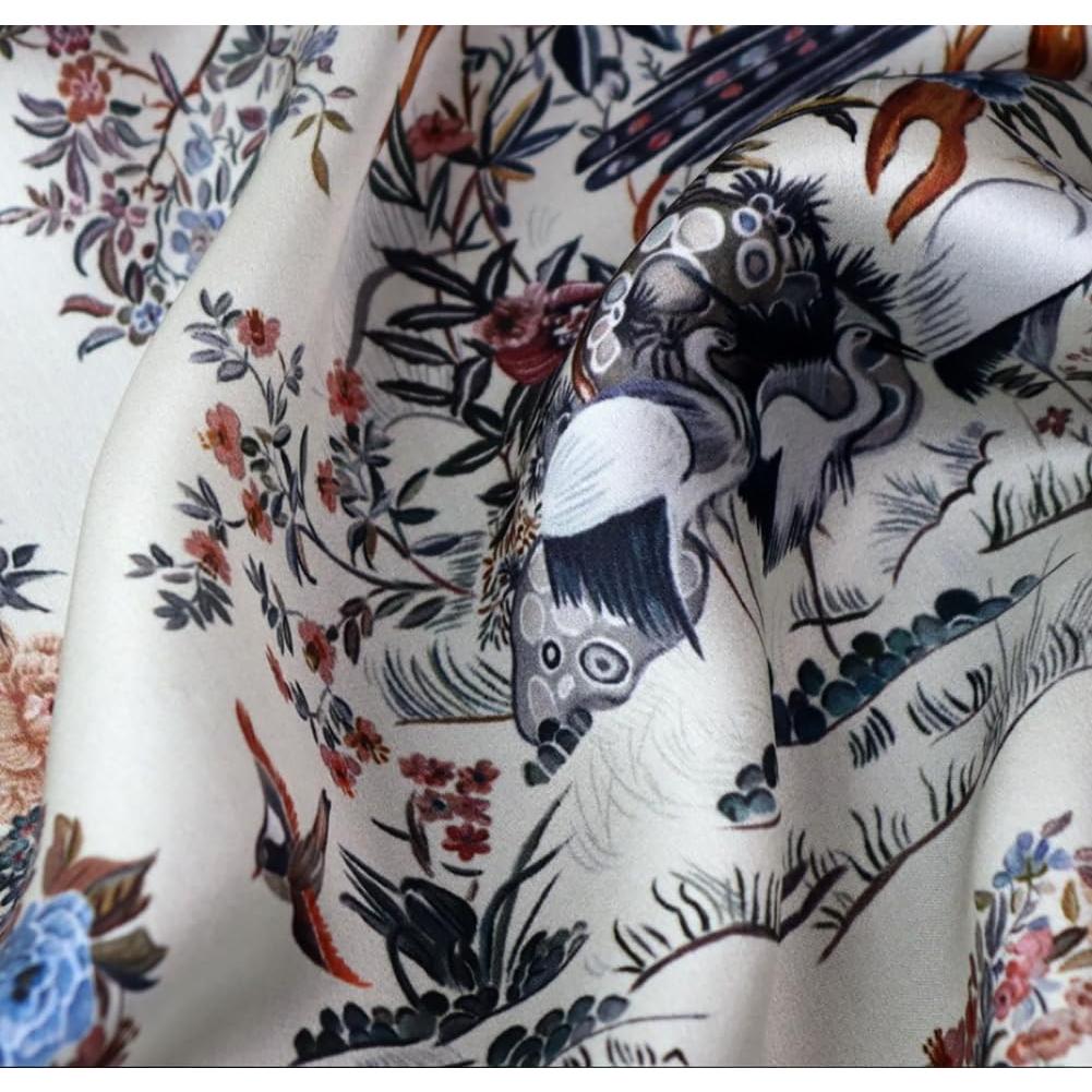 Bufanda de Seda de Morera JERLA 100% 53x53cm para Mujeres