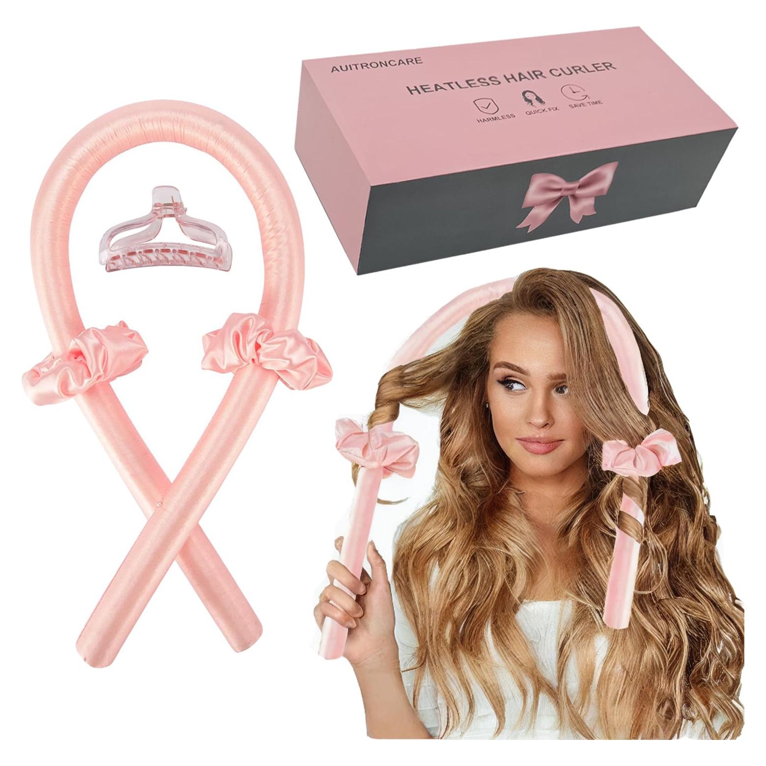 Rulos Sin Calor para Dormir AUITRONCARE 86.36 cm Rosa