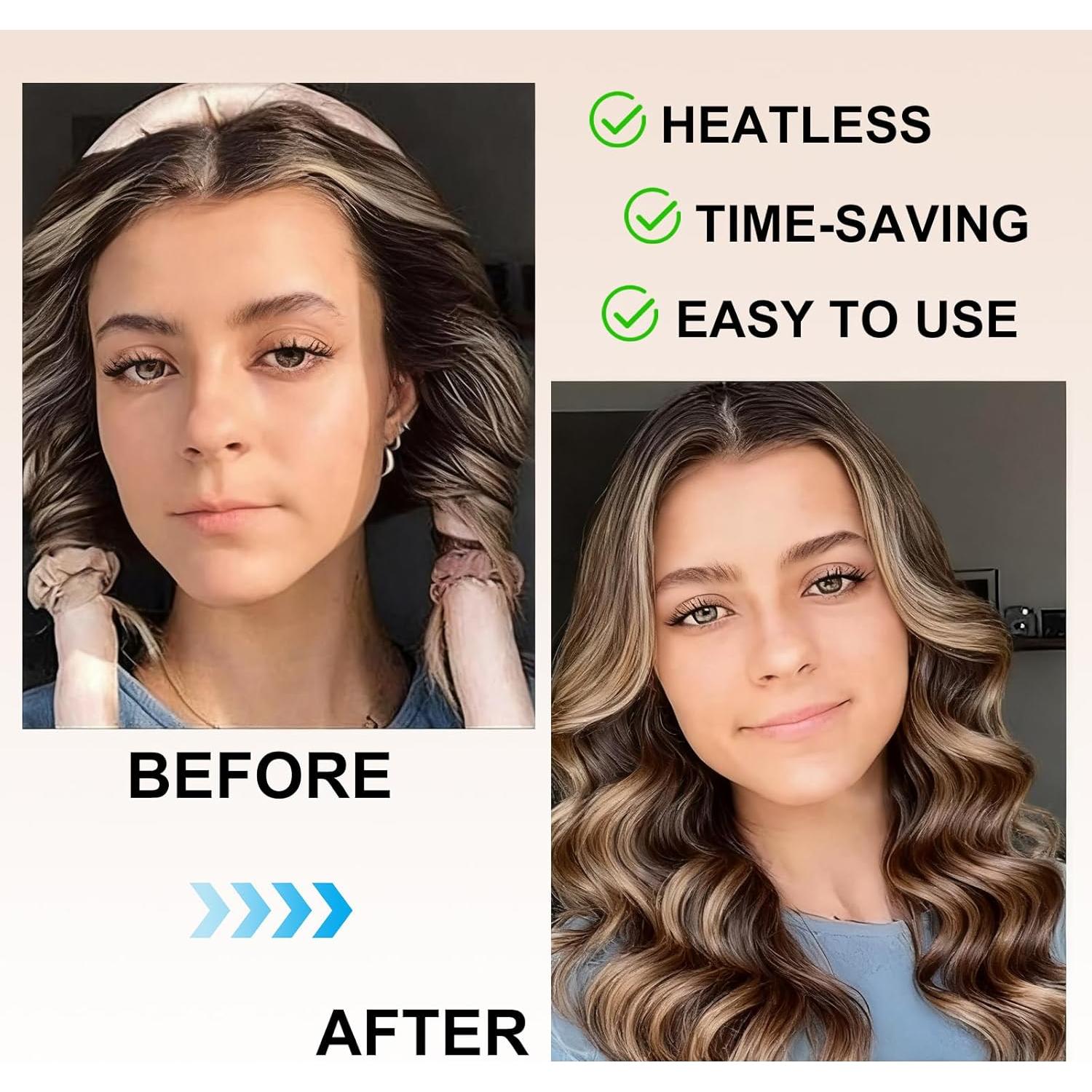 Rulos de Satén Sin Calor para Dormir AUITRONCARE 97.8 cm