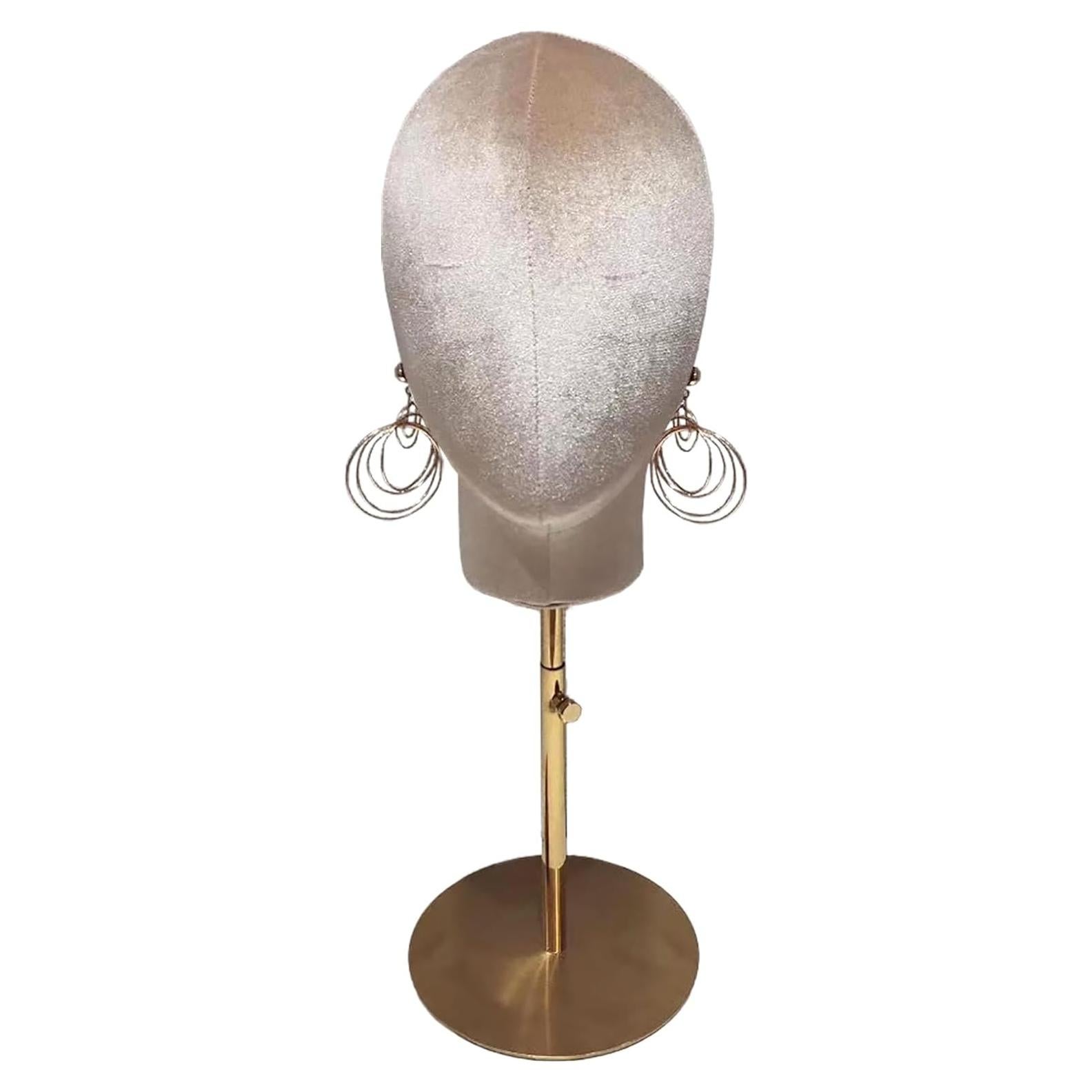 Soporte para Cabeza de Maniquí CHADWICK Terciopelo Ajustable 18-23"