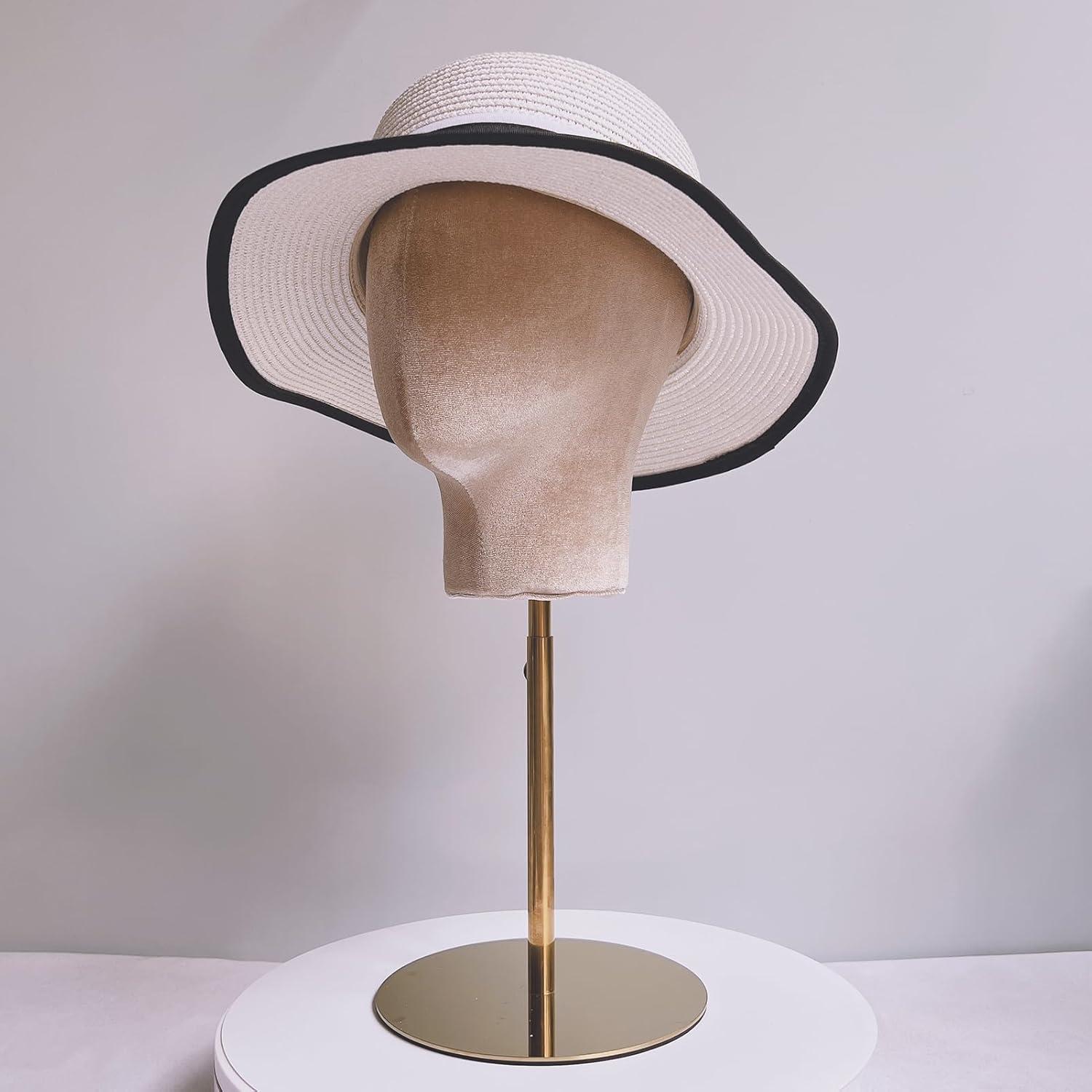 Soporte para Cabeza de Maniquí CHADWICK Terciopelo Ajustable 18-23"