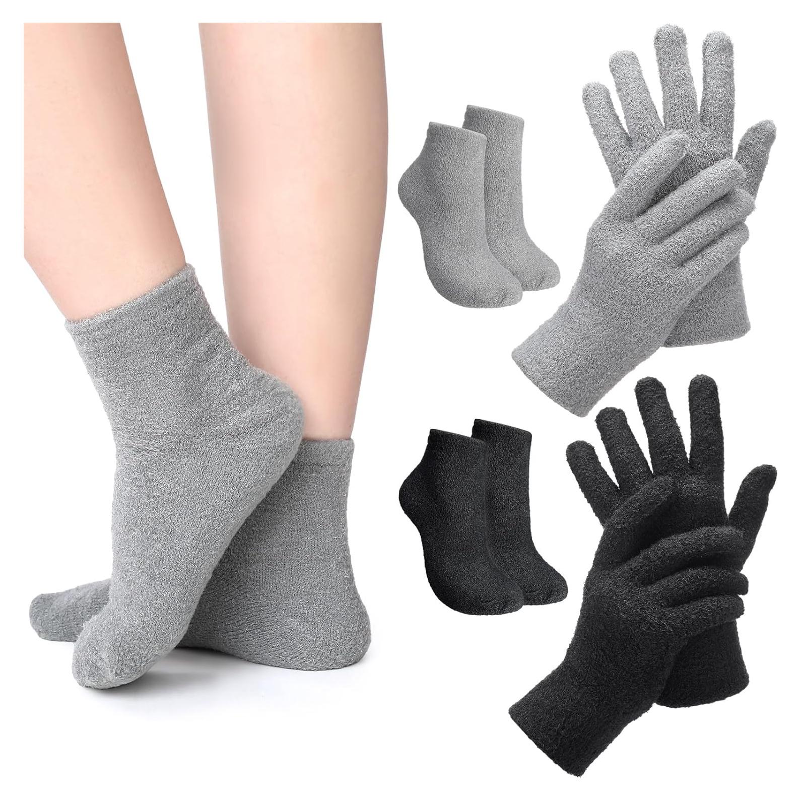 Set de Guantes y Calcetines Hidratantes Jiuguva - Aloe Vera - 4 Pares