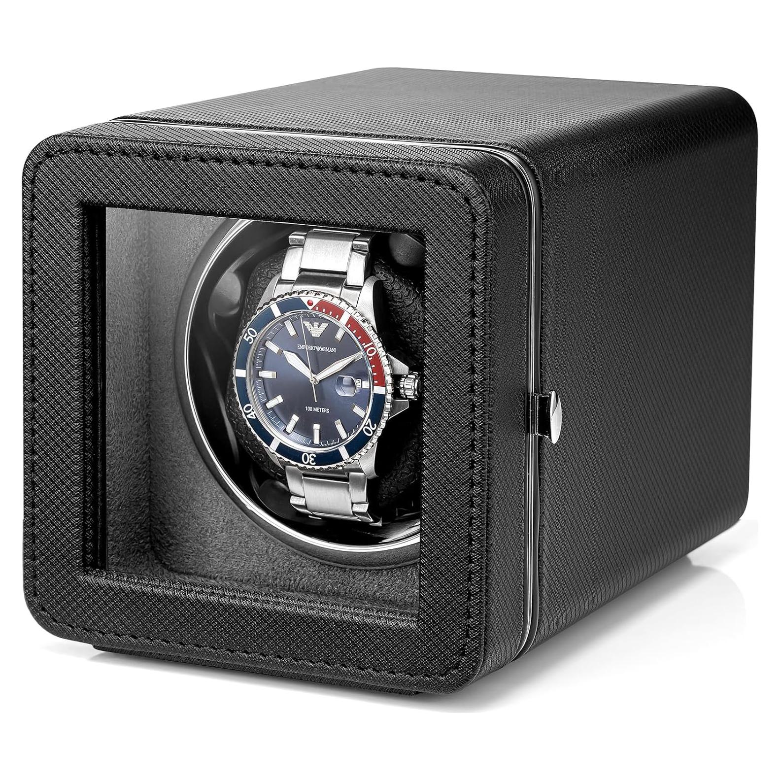 Reloj Winder Vlando Automático Negro con Motor Silencioso