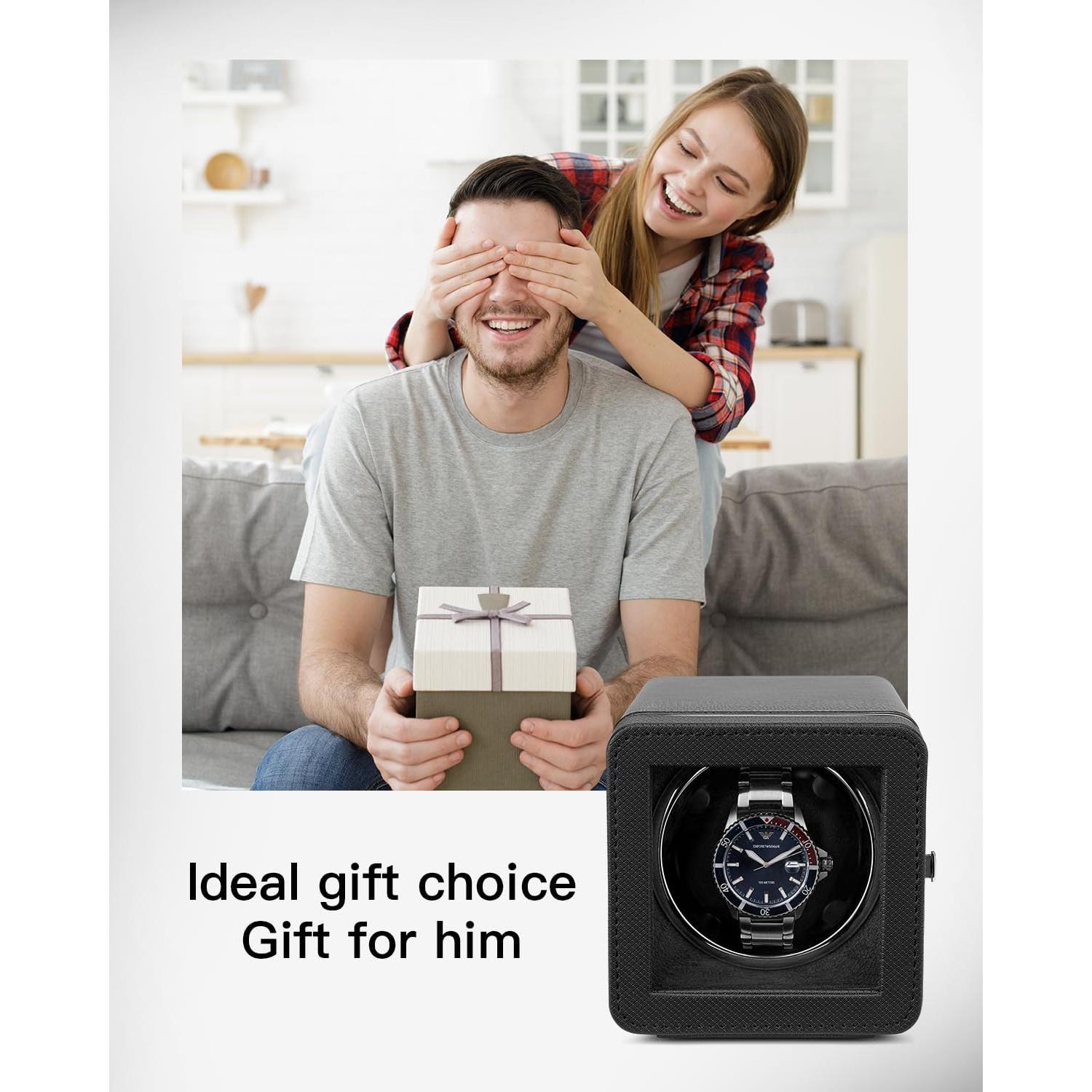 Reloj Winder Vlando Automático Negro con Motor Silencioso