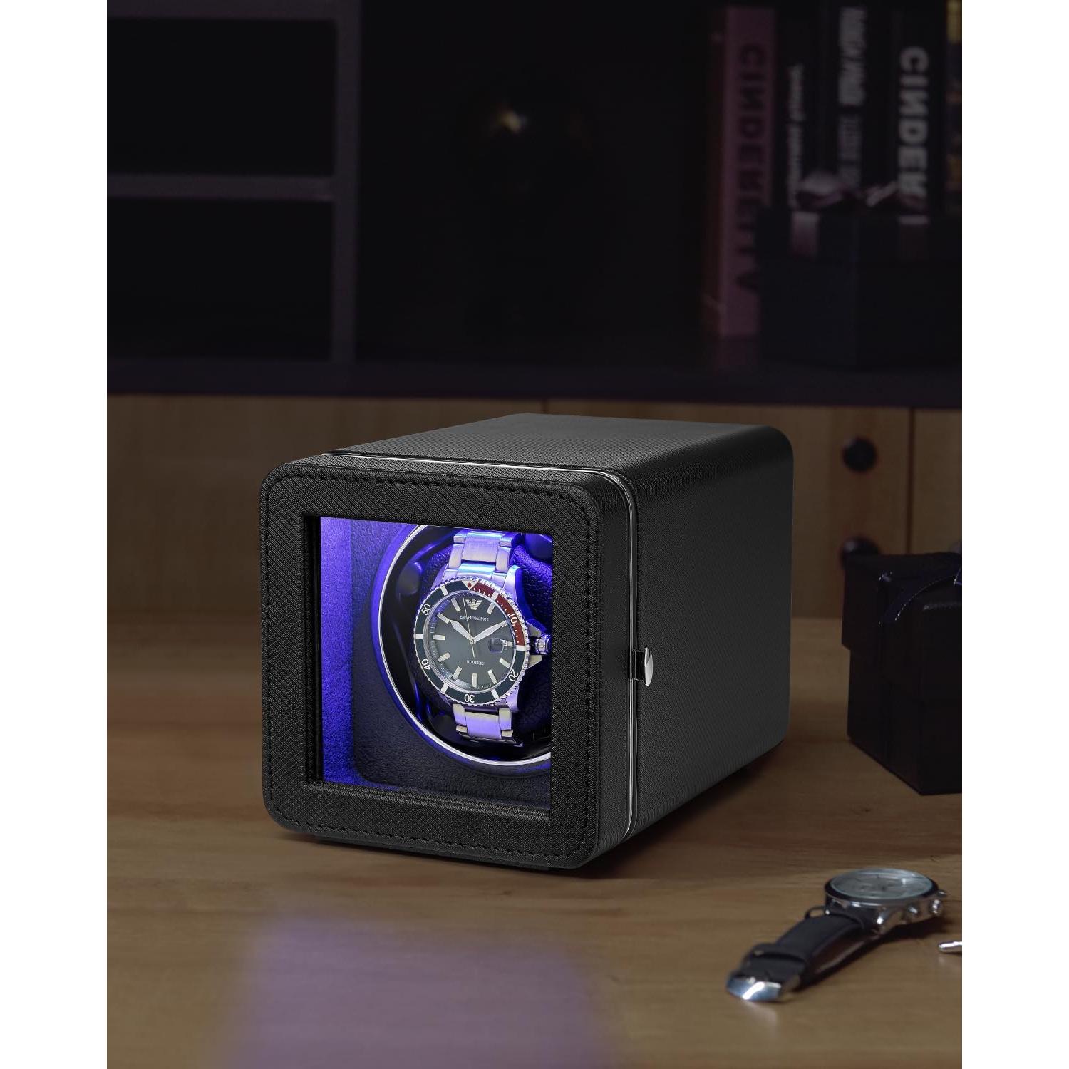 Reloj Winder Vlando Automático Negro con Motor Silencioso