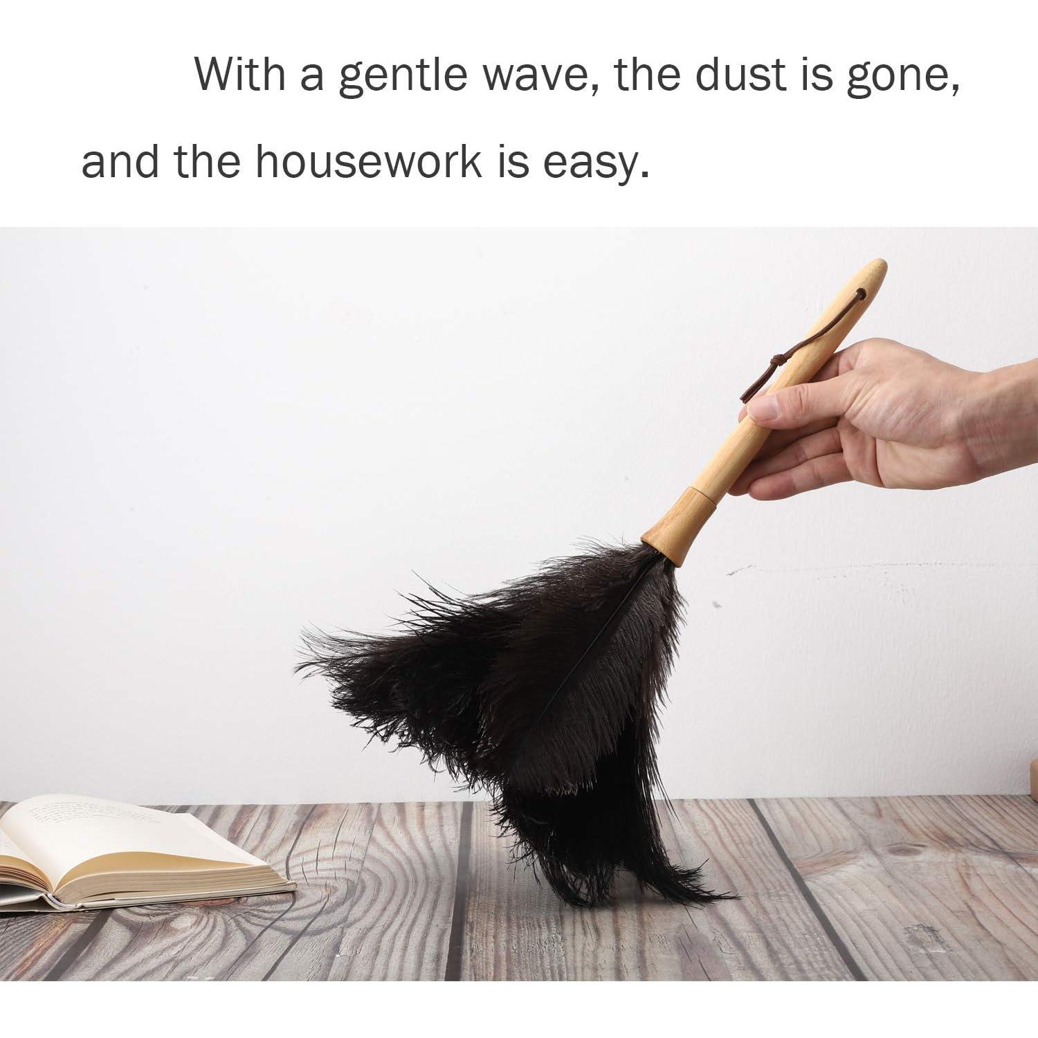 Plumero de Plumas de Avestruz Ddzmz Negro 40.64 cm Ecológico