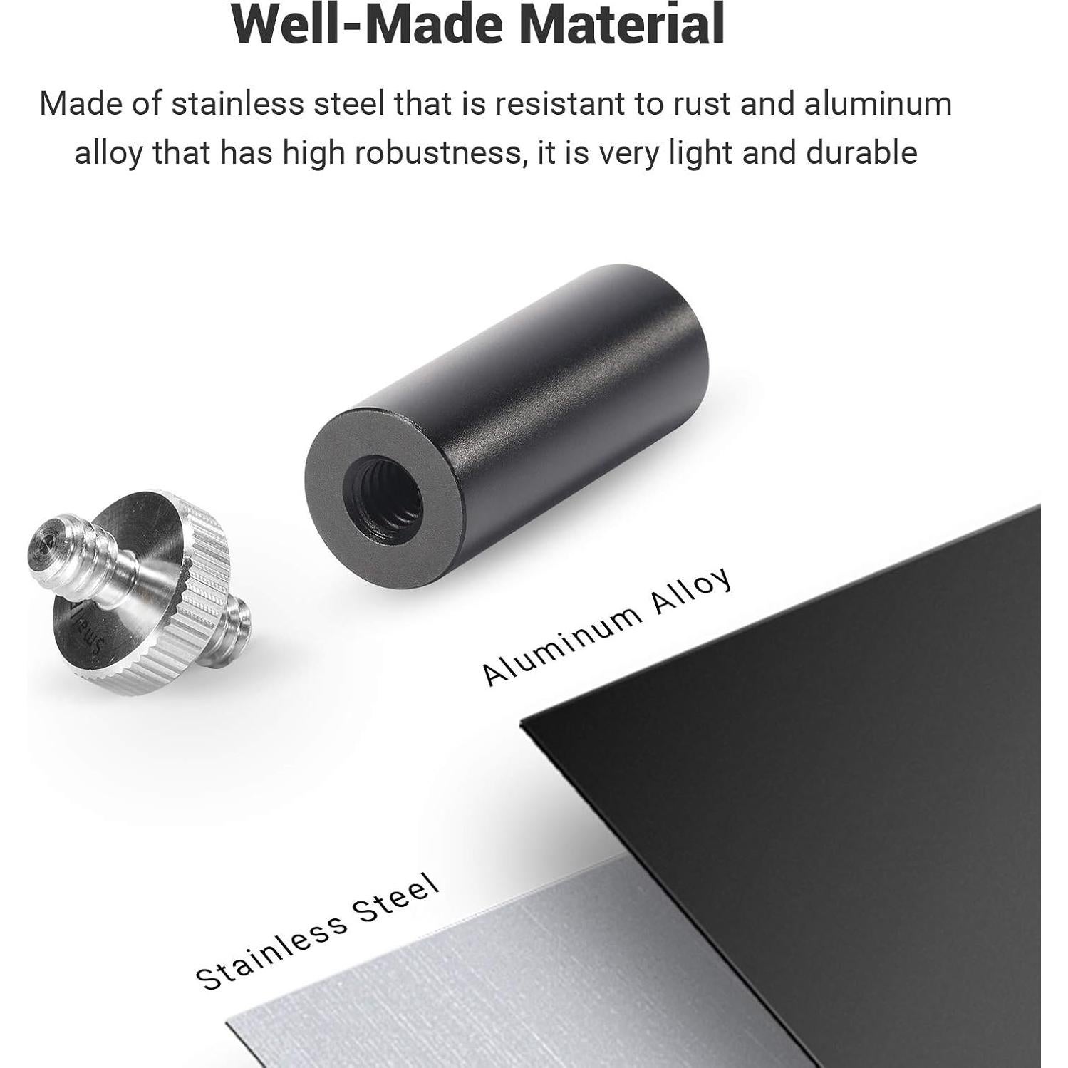 Varilla Micro 15mm SMALLRIG con Rosca 1/4" - 38mm