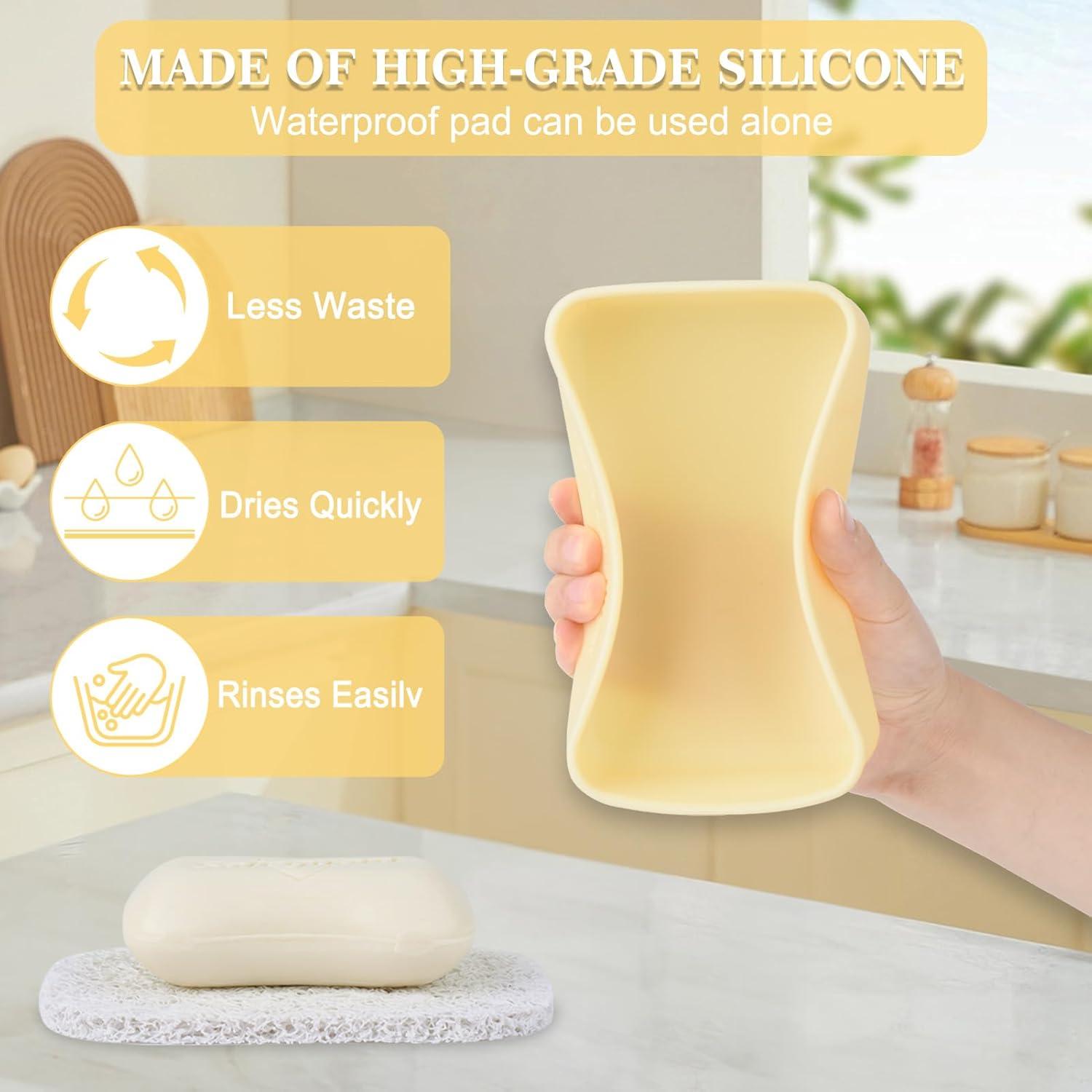 Caja de Jabón de Viaje LCKDHM Silicona Impermeable Crema