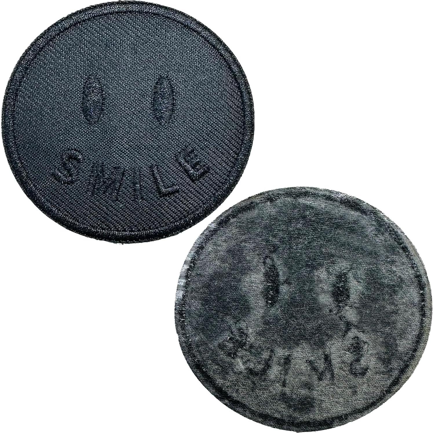 14 Parches Bordados Negros Woohome para Planchar o Coser