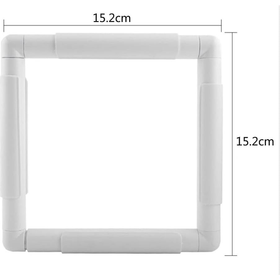 Aro de Bordado Cuadrado 15.2cm Metuynm - Plástico Durable