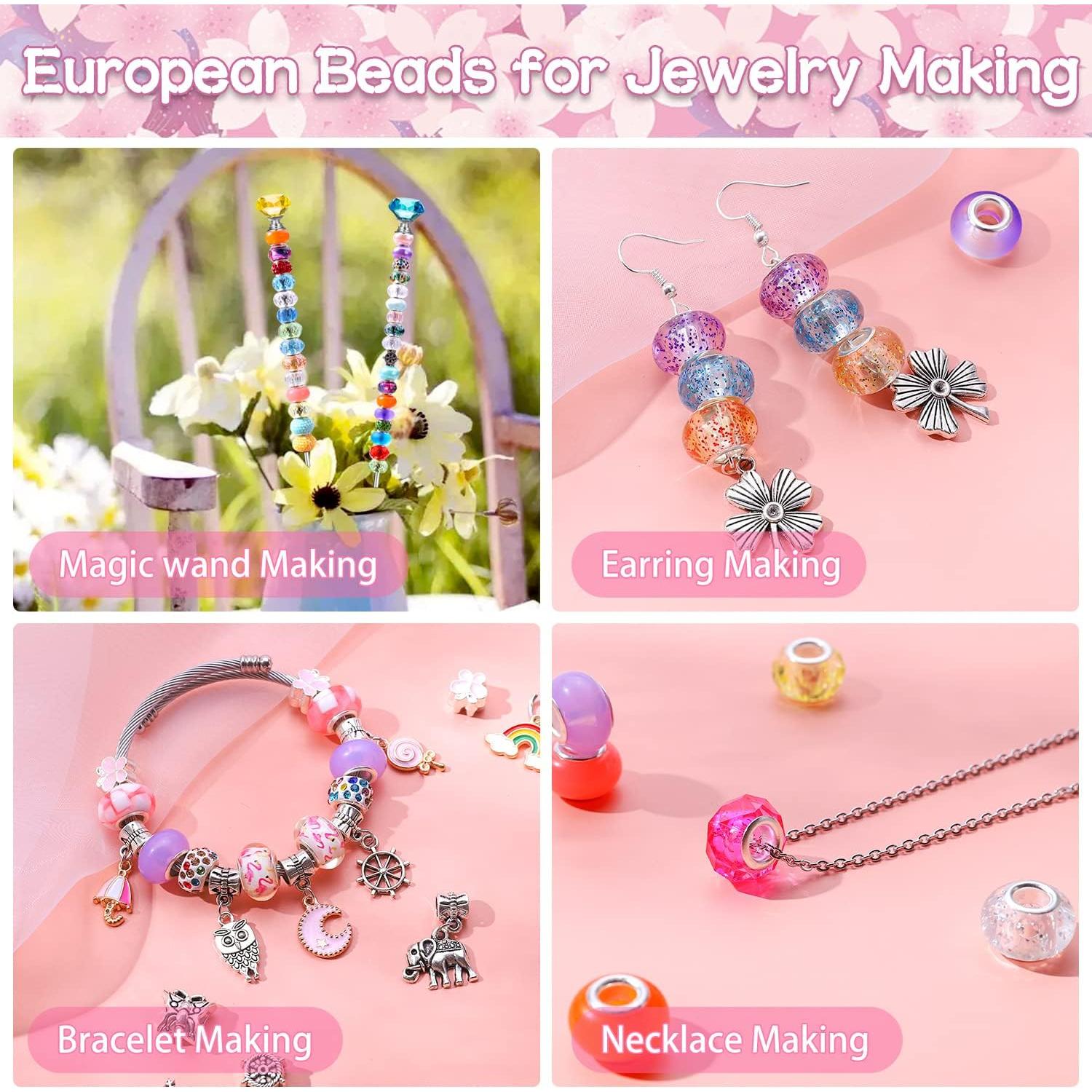 192 Perlas de Hoyo Grande AIPRIDY para Joyería DIY - 12 Estilos