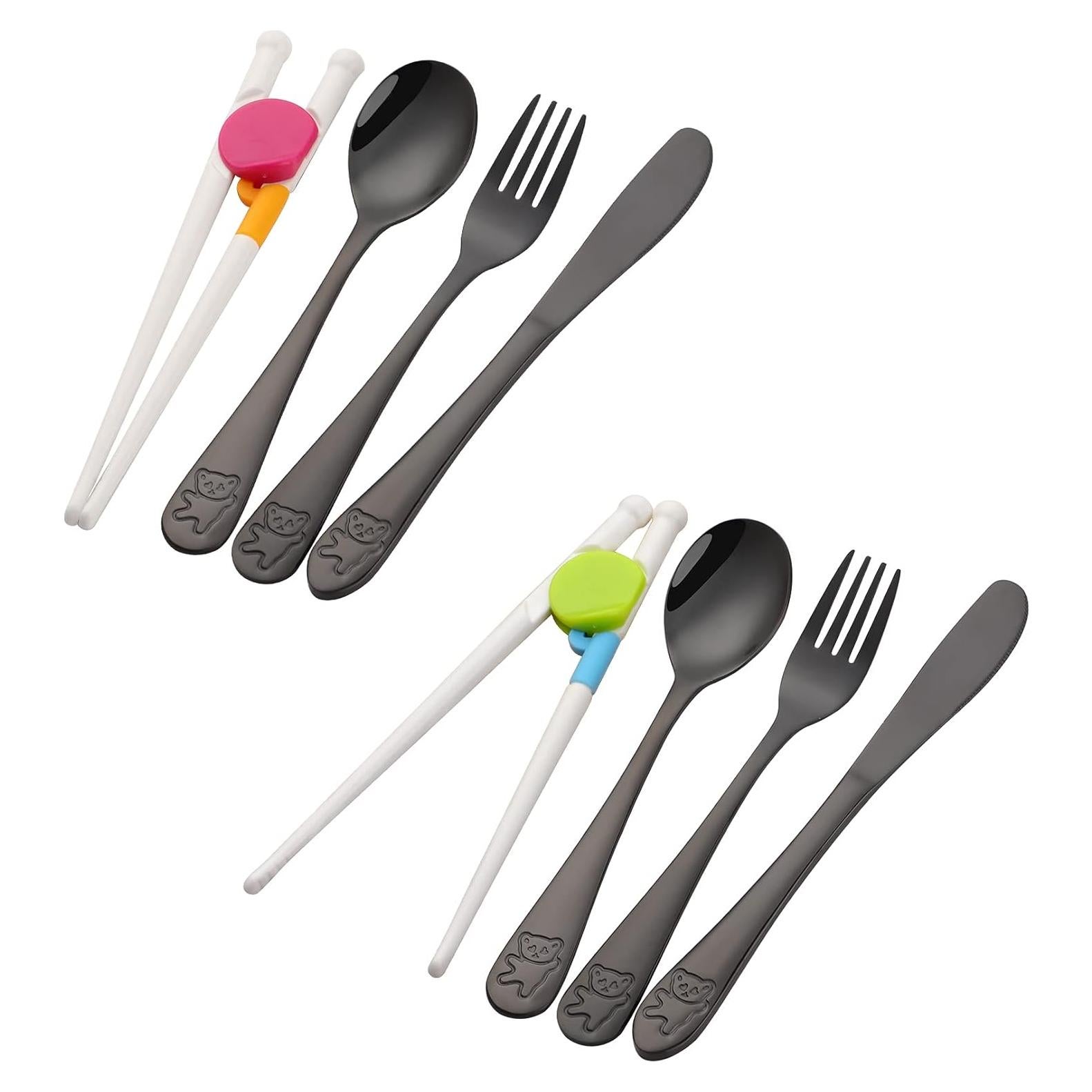 Juego de Cubiertos para Niños Poylim Acero Inoxidable 8 Piezas